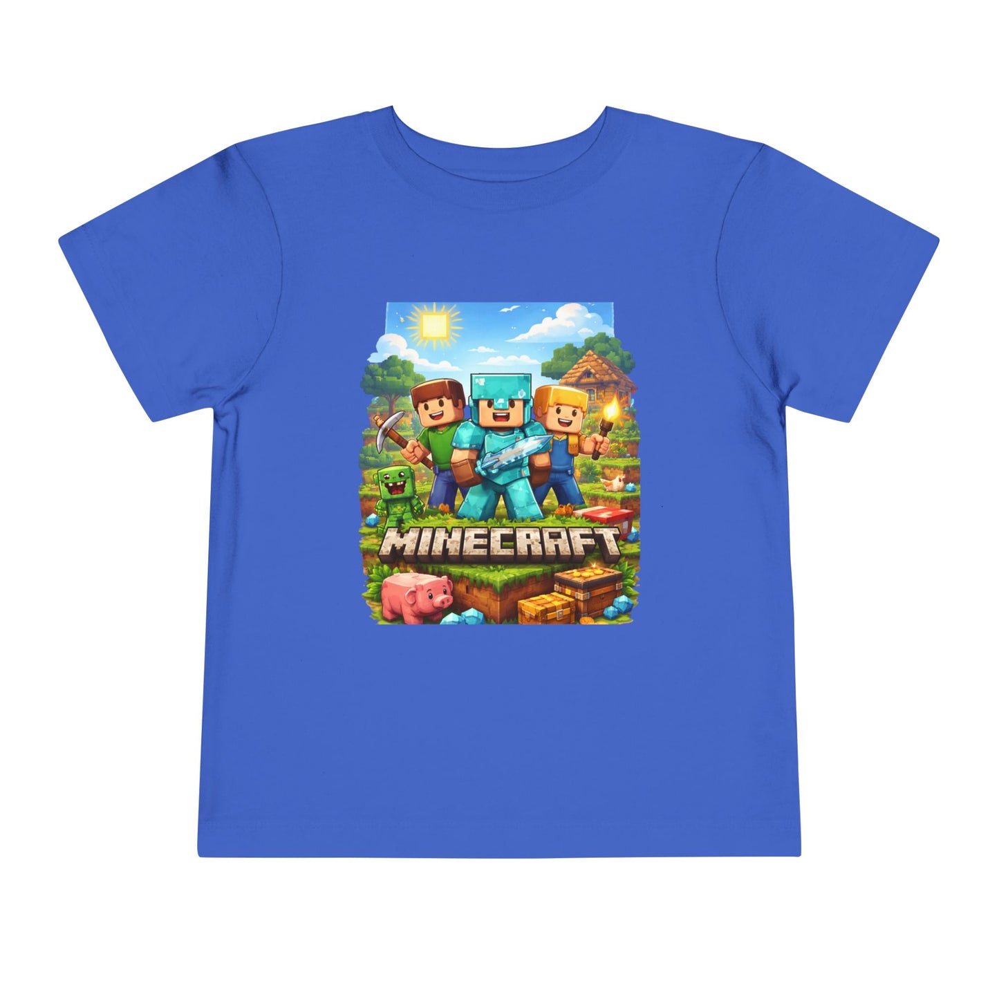 Toddler Short Sleeve Tee- “Minecraft themed”