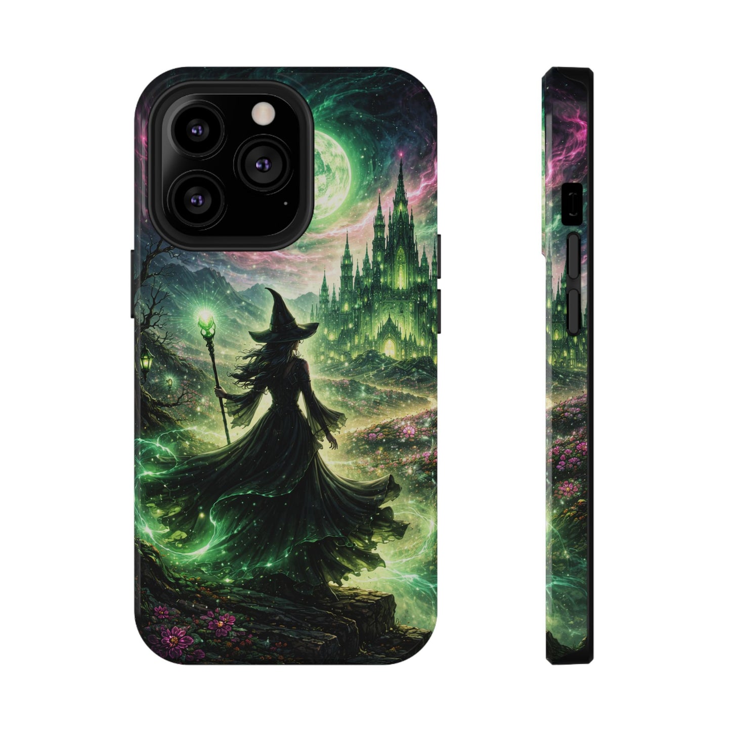 Witchy Moonlight Phone Case — Impact-Resistant Magical Witch Design