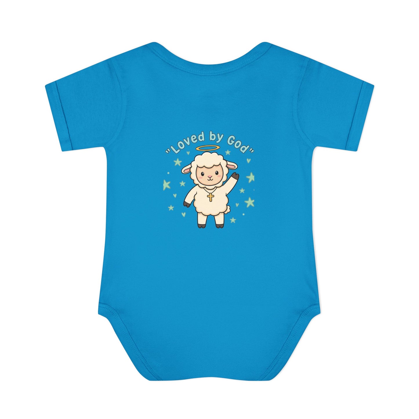 Loved by God Lamb Infant Bodysuit