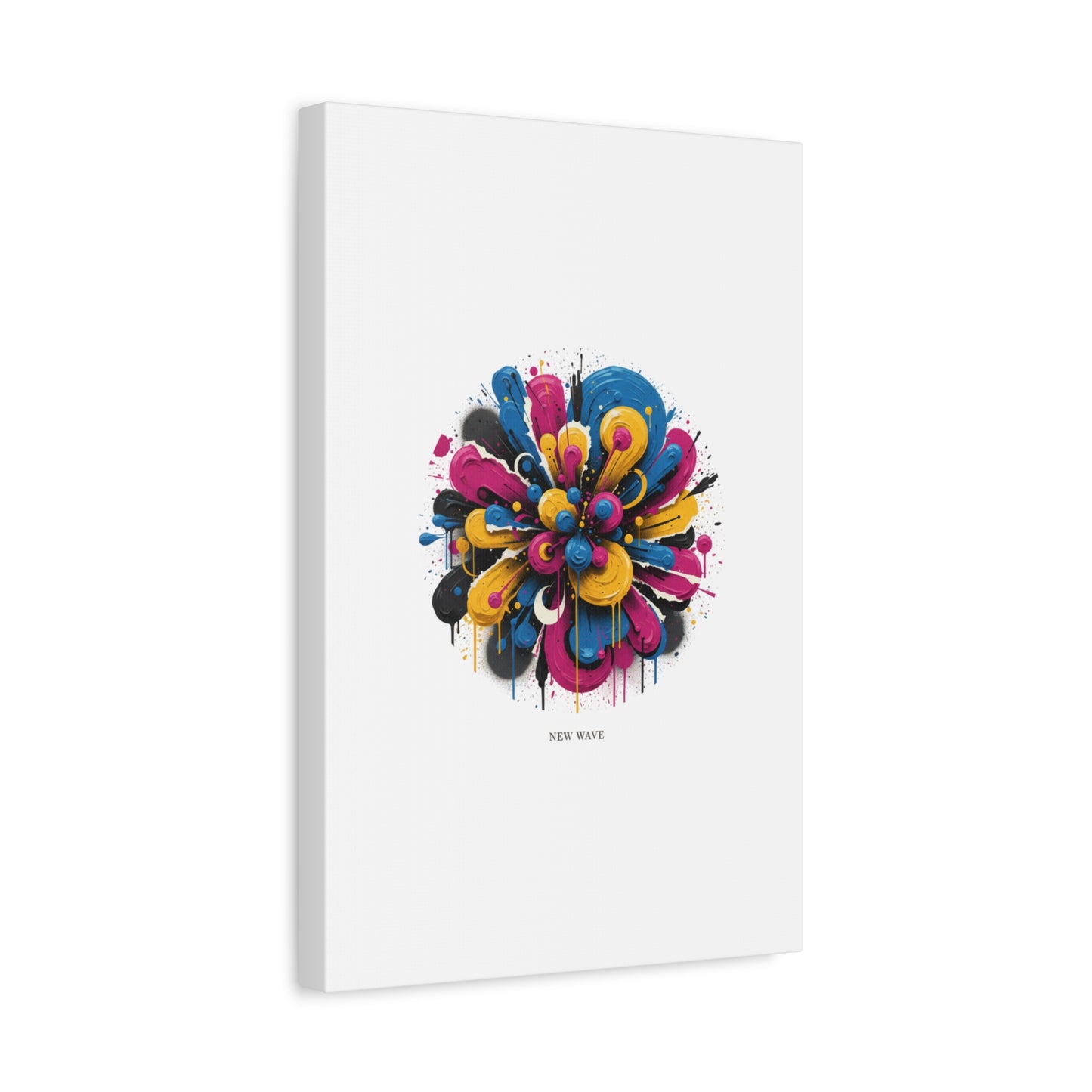 Painterly Abstract Floral Canvas, Matte Stretched Wall Art | Craft Maximalism