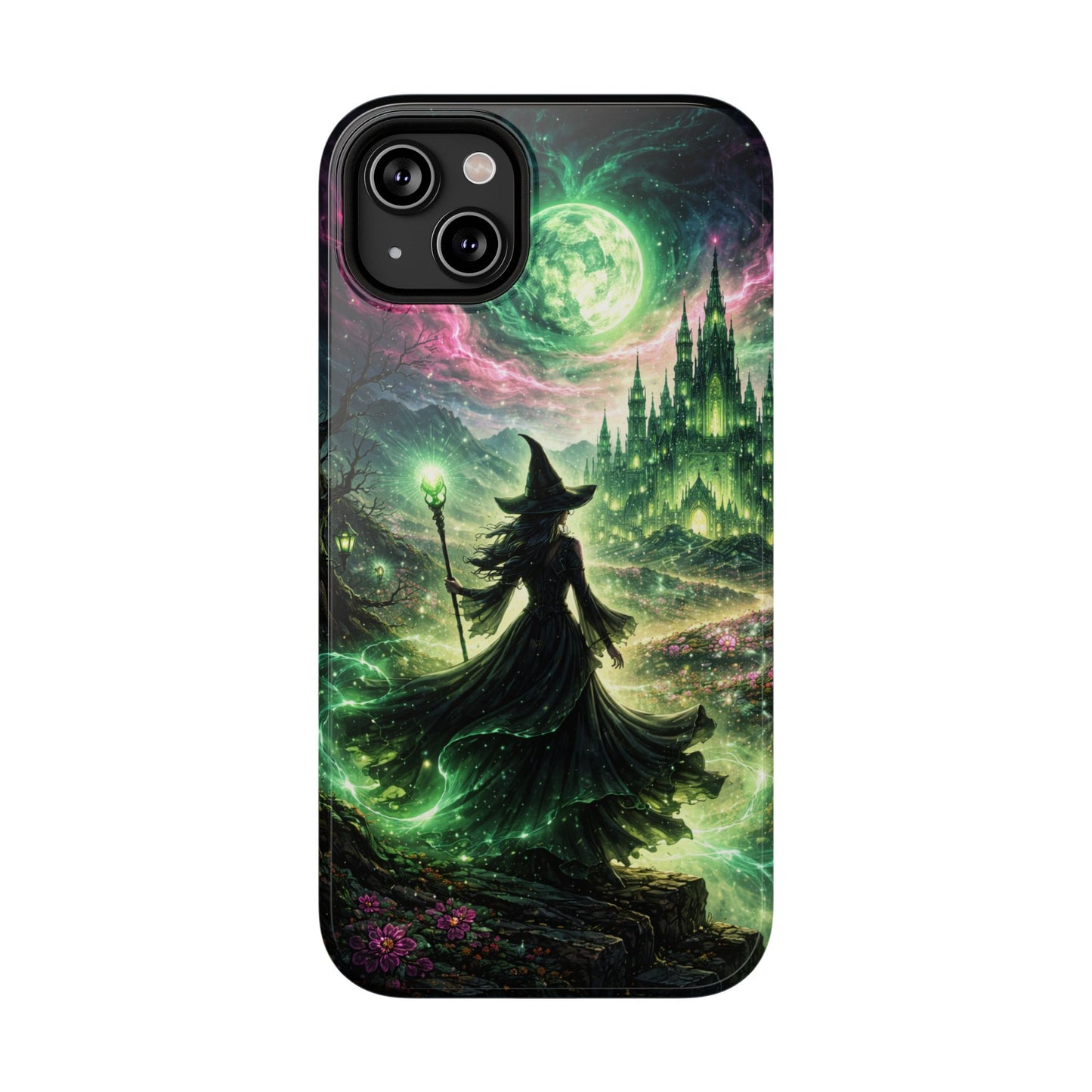 Witchy Moonlight Phone Case — Impact-Resistant Magical Witch Design