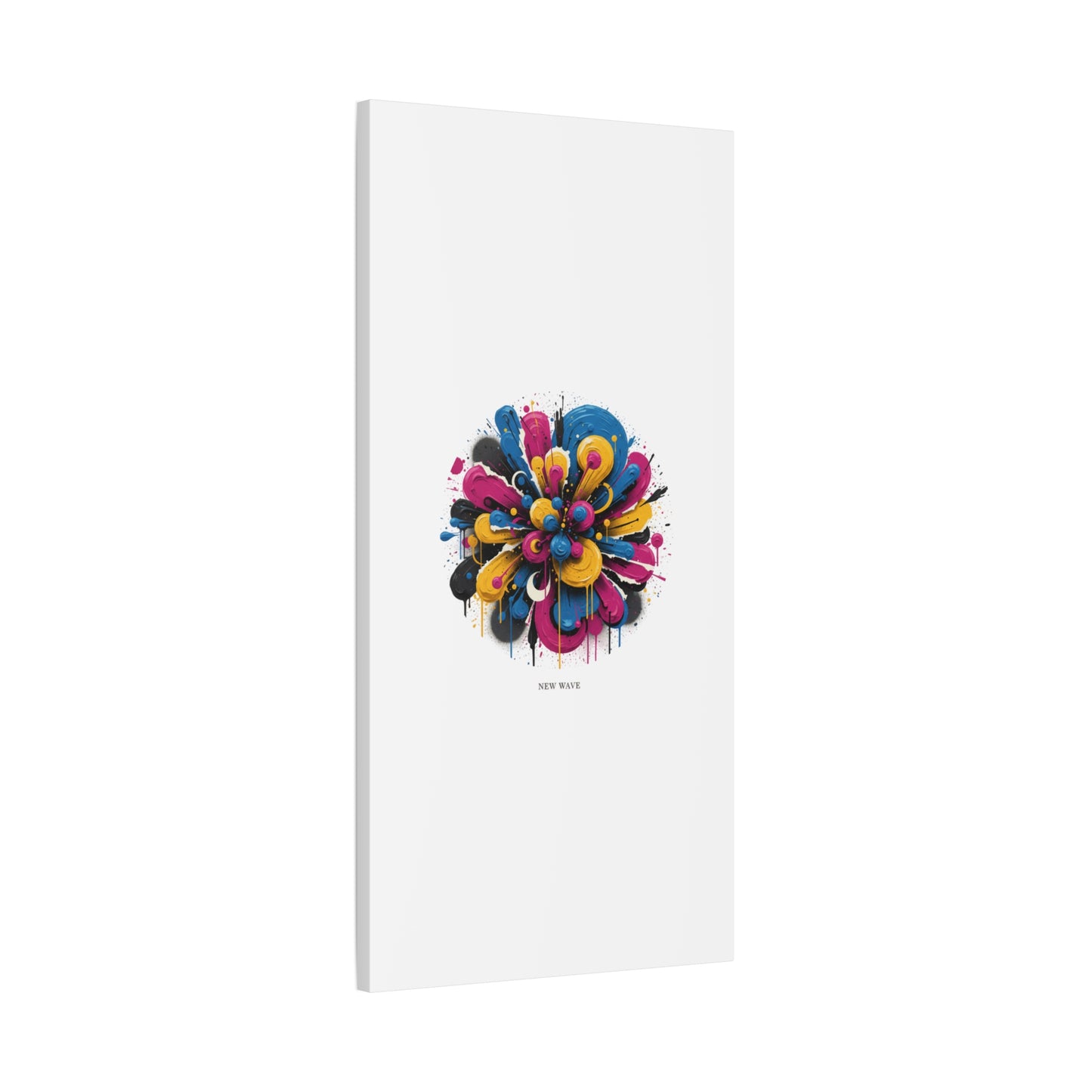 Painterly Abstract Floral Canvas, Matte Stretched Wall Art | Craft Maximalism