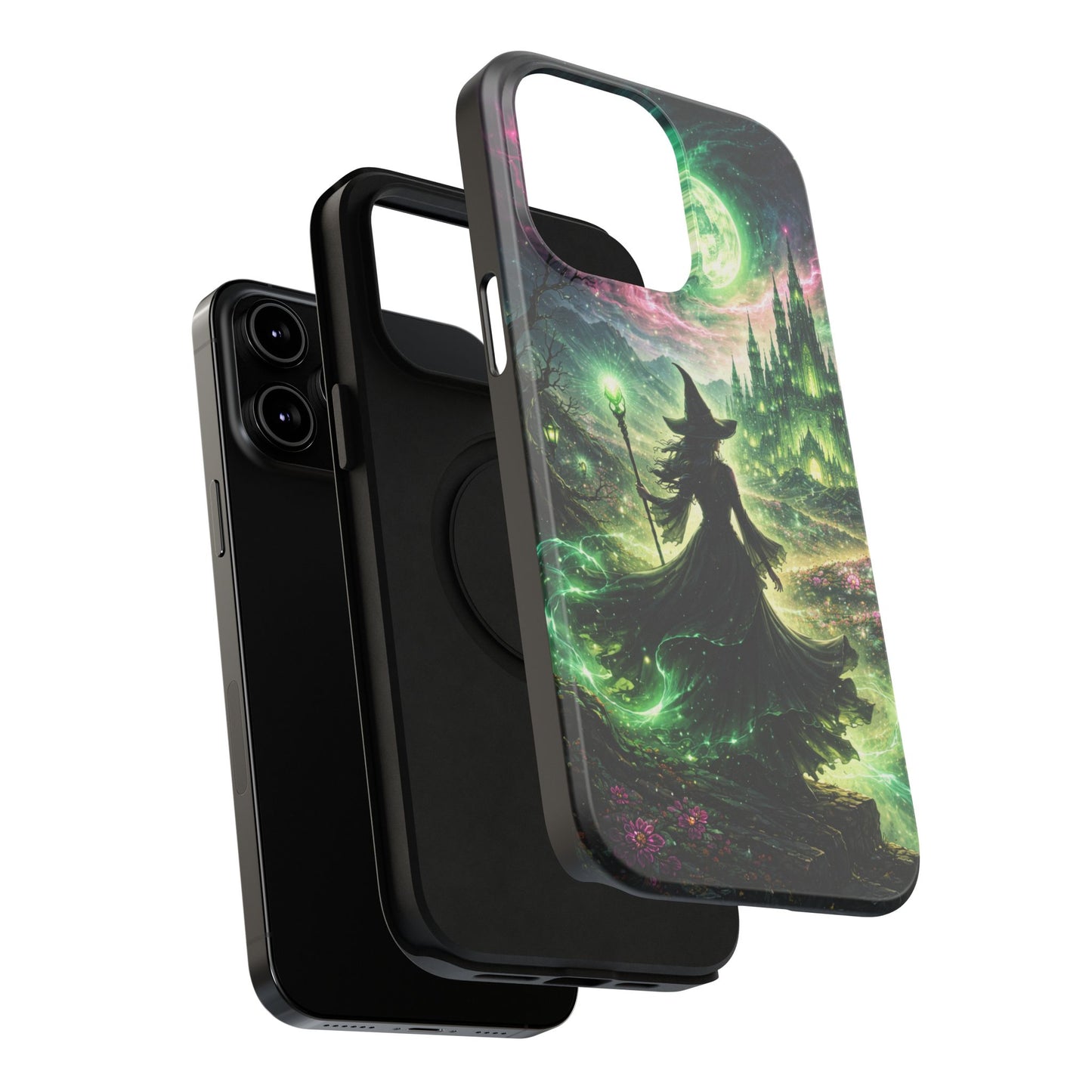 Witchy Moonlight Phone Case — Impact-Resistant Magical Witch Design