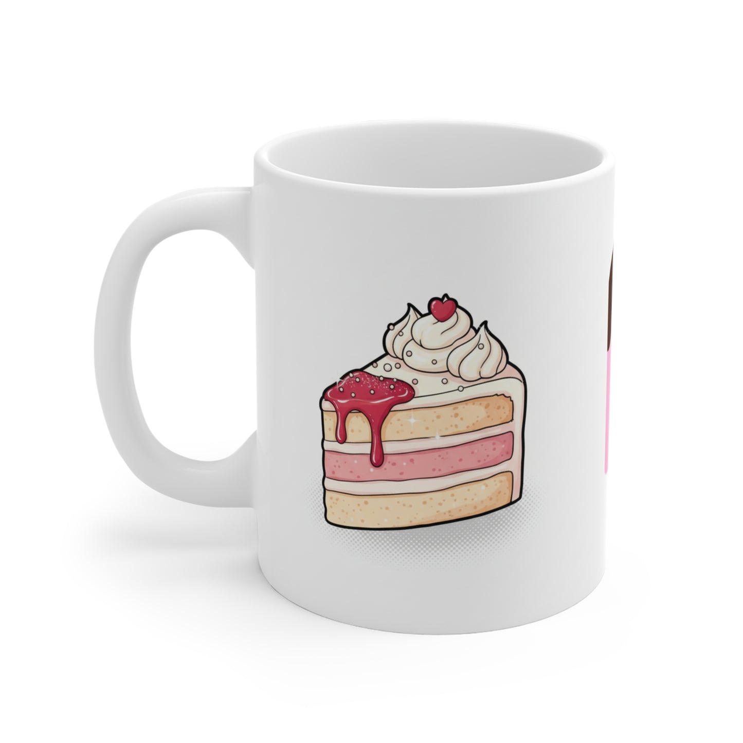 Dessert Lover Ceramic Mug — Cute Ice Cream, Cake & Pastry Coffee Cup (11oz)