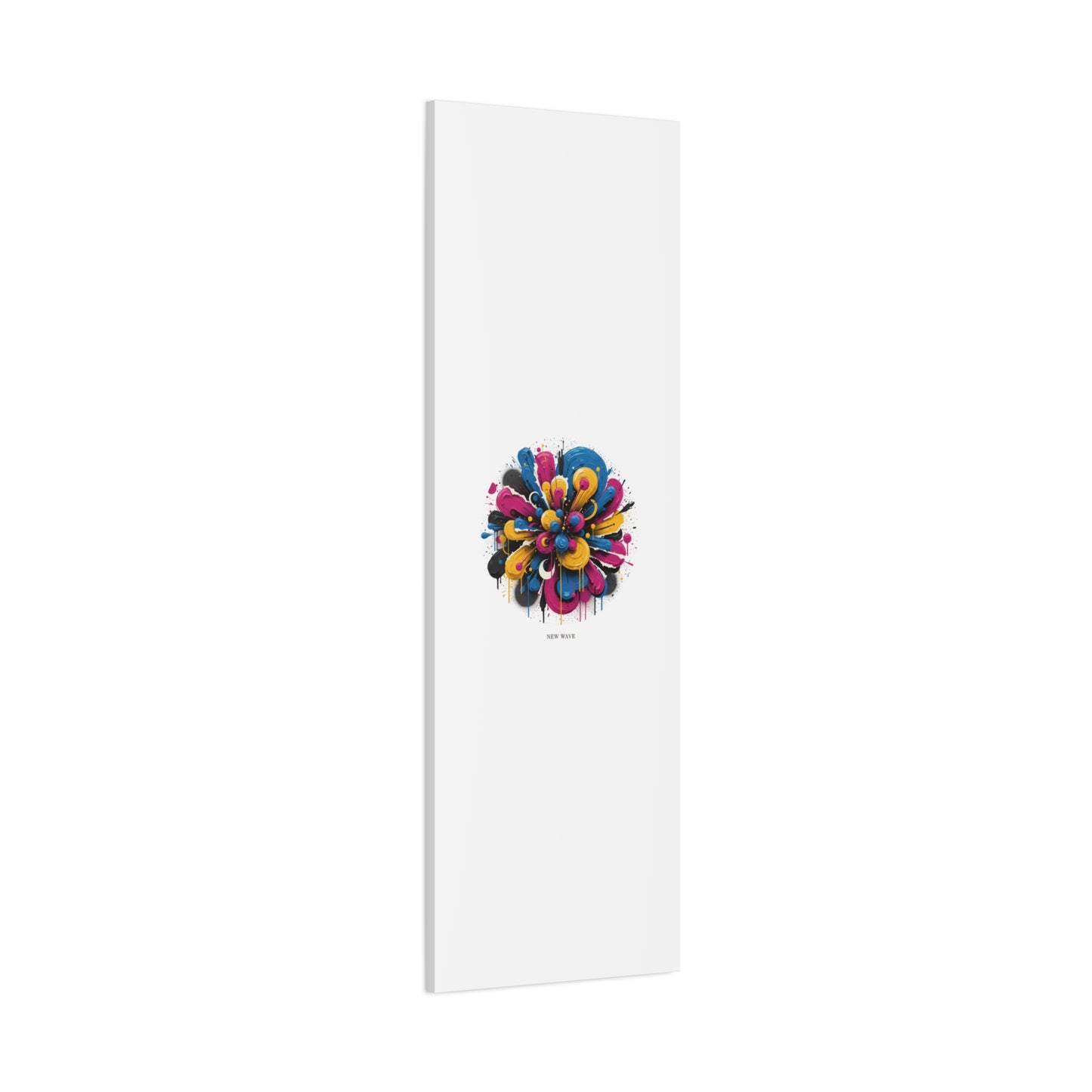 Painterly Abstract Floral Canvas, Matte Stretched Wall Art | Craft Maximalism