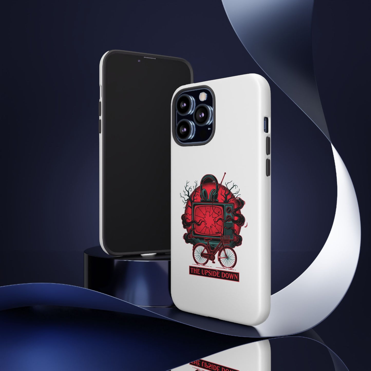 Phone Case — "The Upside Down" Retro Horror Scooter TV Design