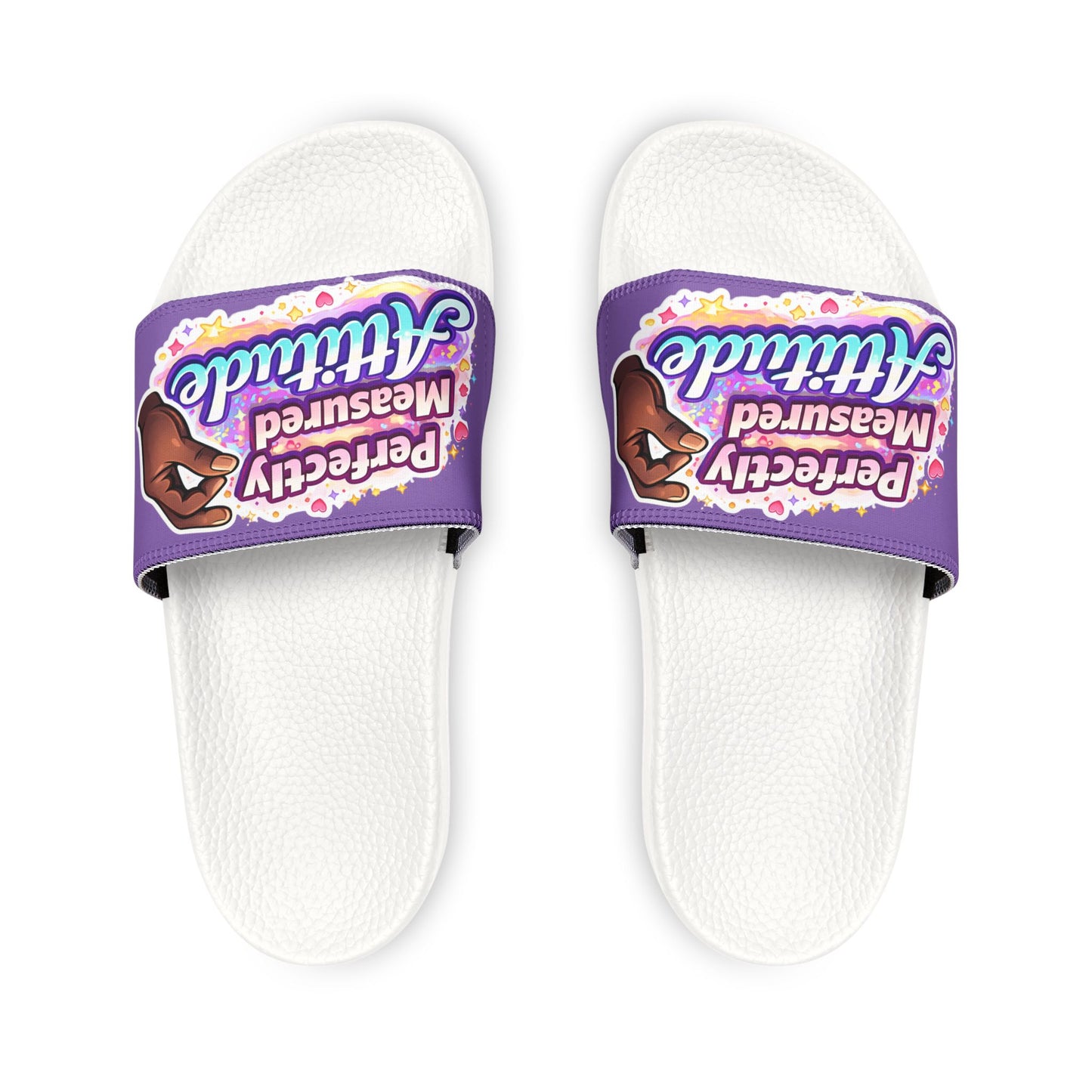 Women's Slide Sandals — "Perfectly Measured Attitude" Removable-Strap Slides