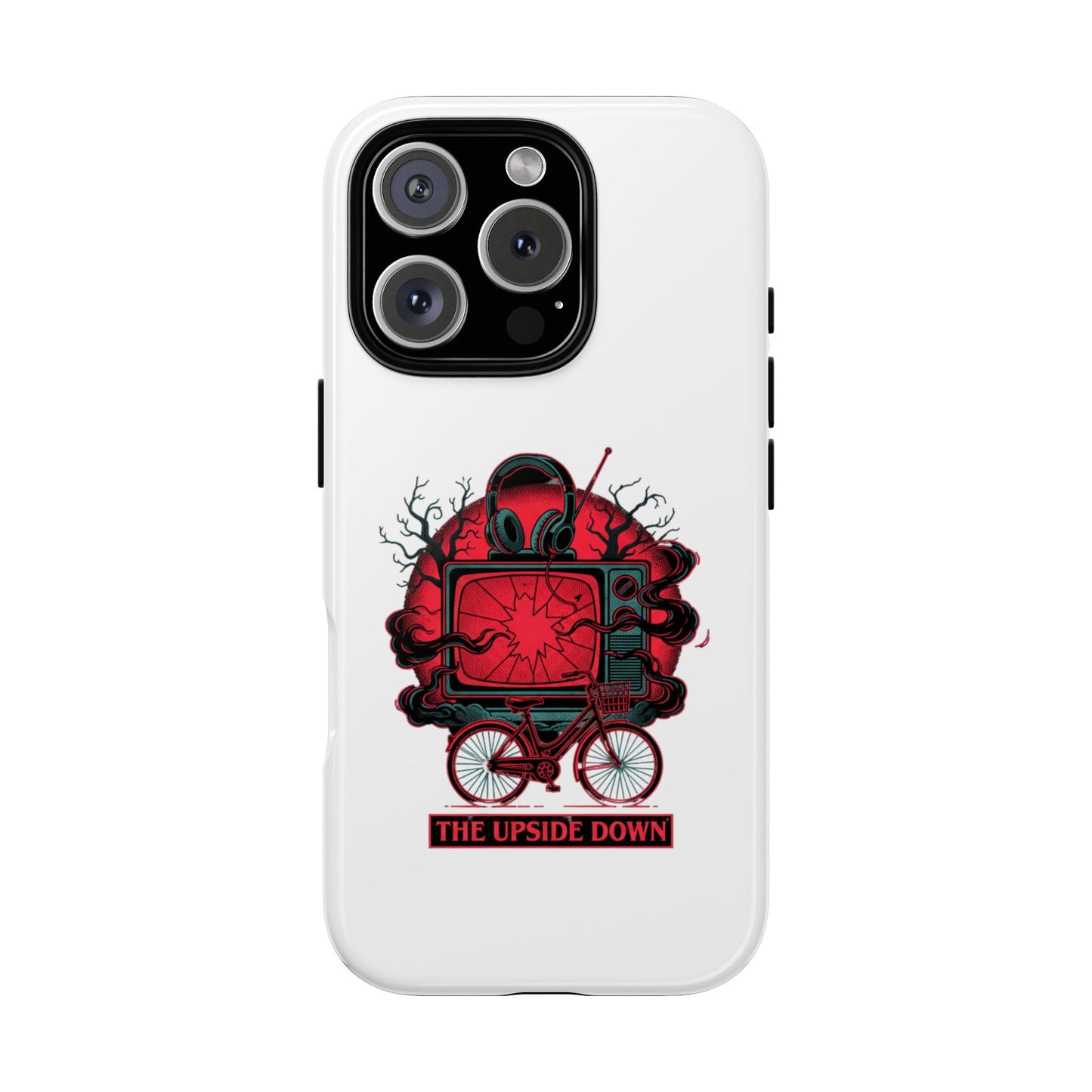 Phone Case — "The Upside Down" Retro Horror Scooter TV Design