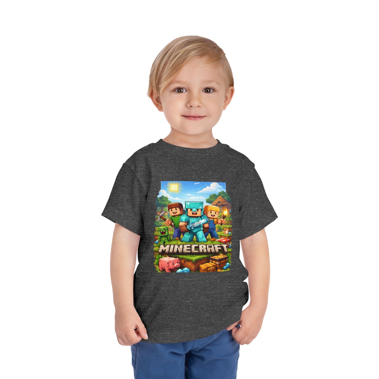 Toddler Short Sleeve Tee- “Minecraft themed”