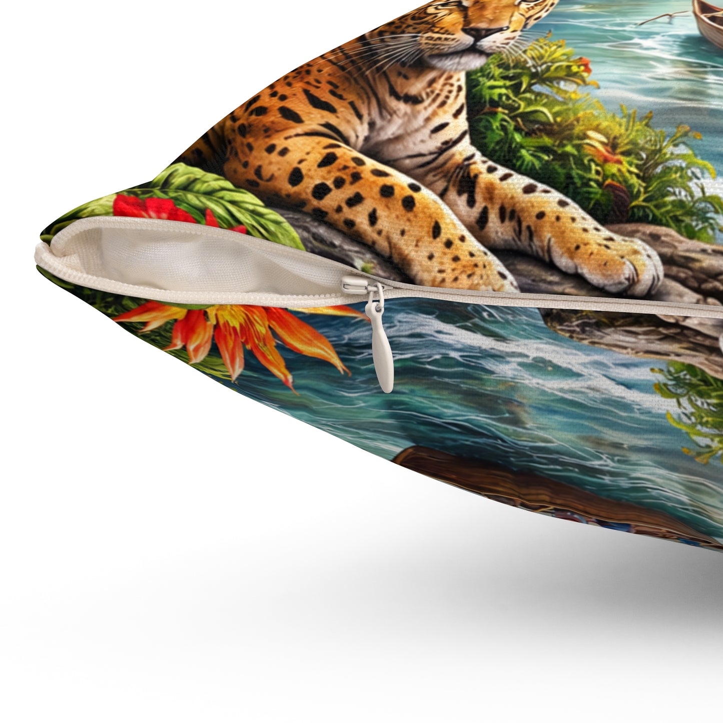 Guyana Travel Pillow — Stabroek Market & Demerara Bridge Decorative Throw Pillow