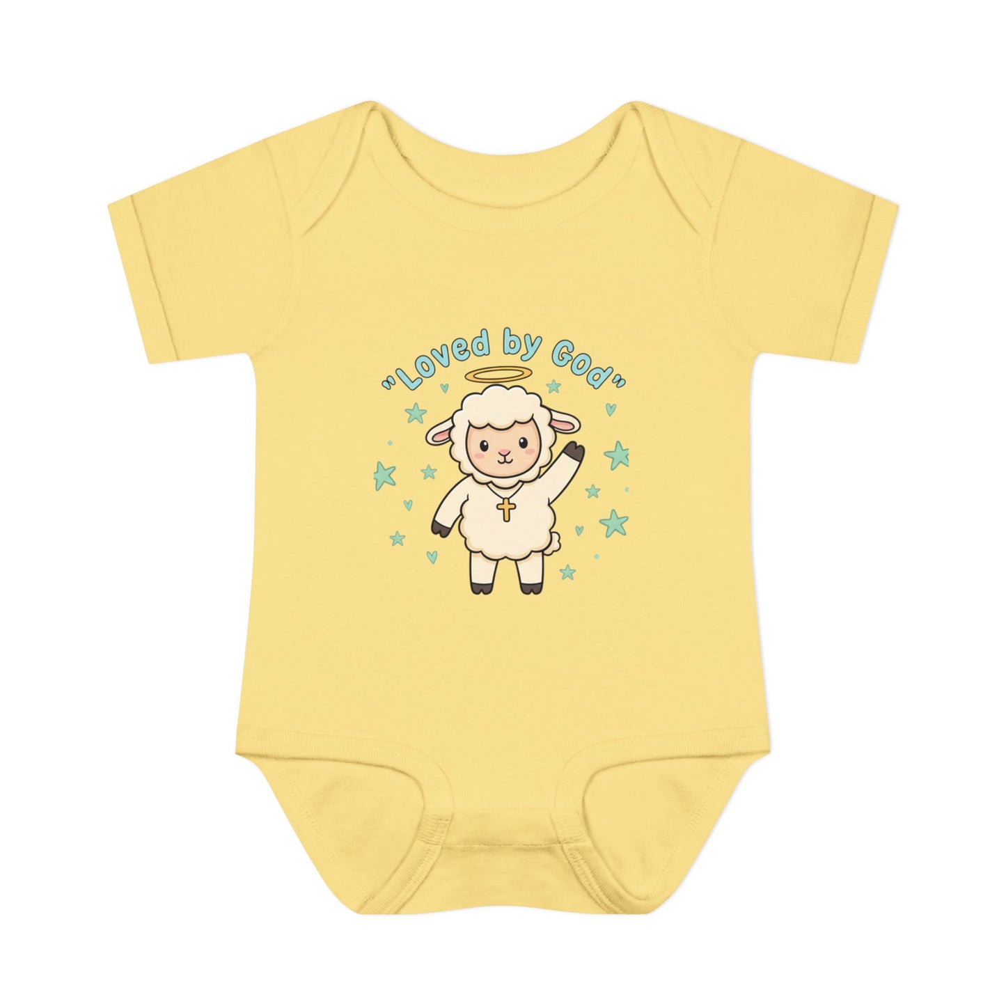 Loved by God Lamb Infant Bodysuit