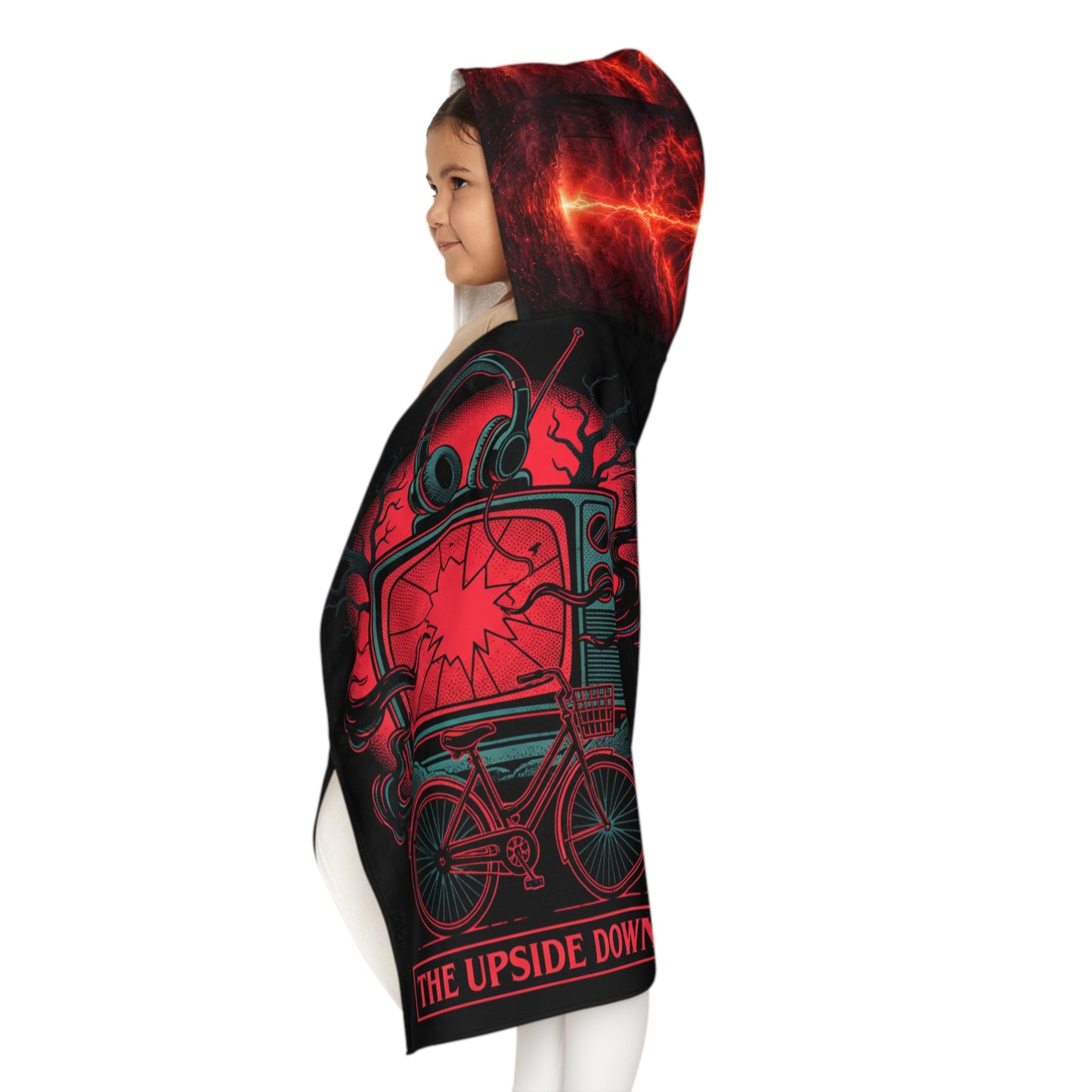 Stranger Things Youth Hooded Towel – Retro Sci‑Fi Kids Beach & Bath Wrap