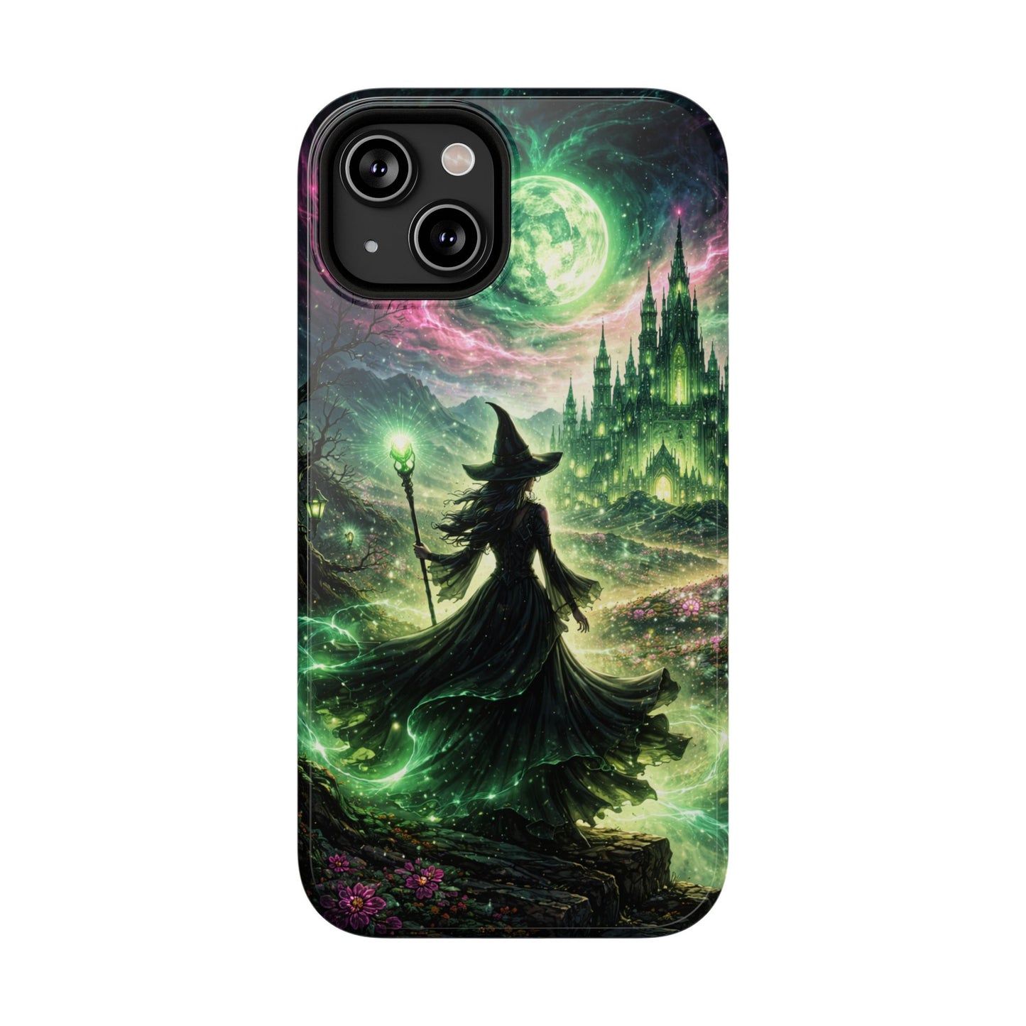Witchy Moonlight Phone Case — Impact-Resistant Magical Witch Design