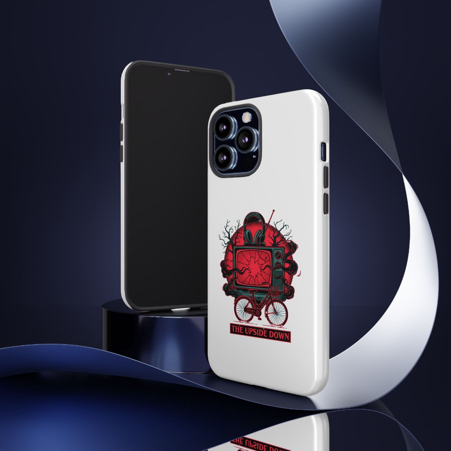Phone Case — "The Upside Down" Retro Horror Scooter TV Design