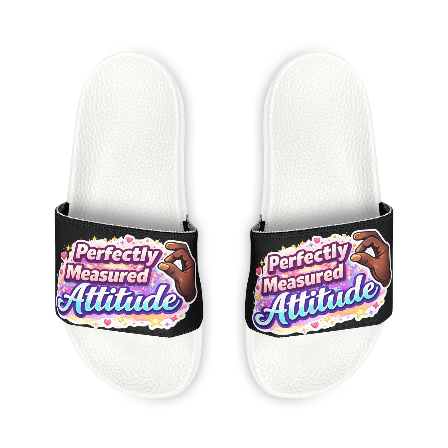 Women's Slide Sandals — "Perfectly Measured Attitude" Removable-Strap Slides