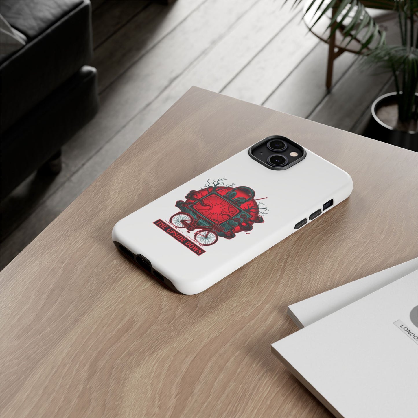 Phone Case — "The Upside Down" Retro Horror Scooter TV Design