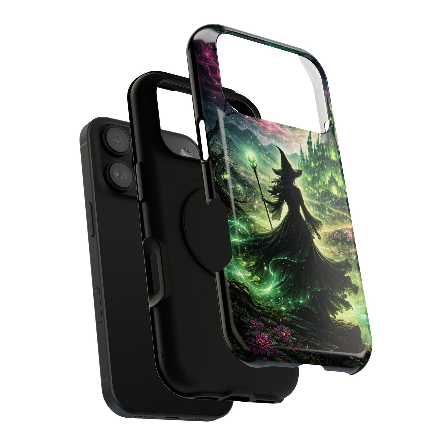 Witchy Moonlight Phone Case — Impact-Resistant Magical Witch Design