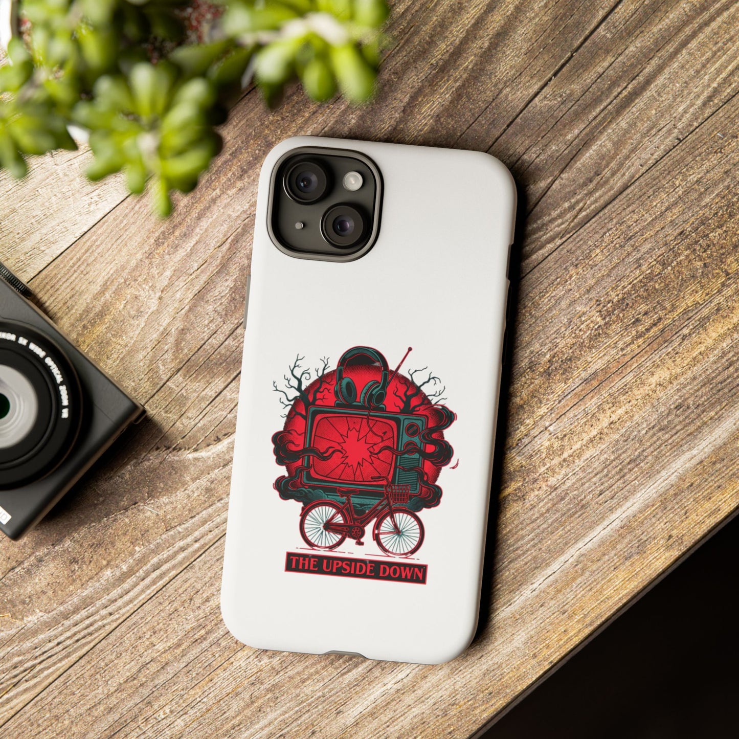 Phone Case — "The Upside Down" Retro Horror Scooter TV Design