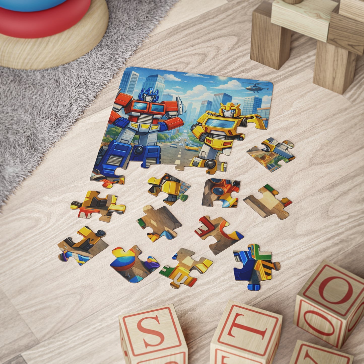 "Transformers" Kids 30-Piece Jig Saw Puzzle for Toddlers & Preschoolers