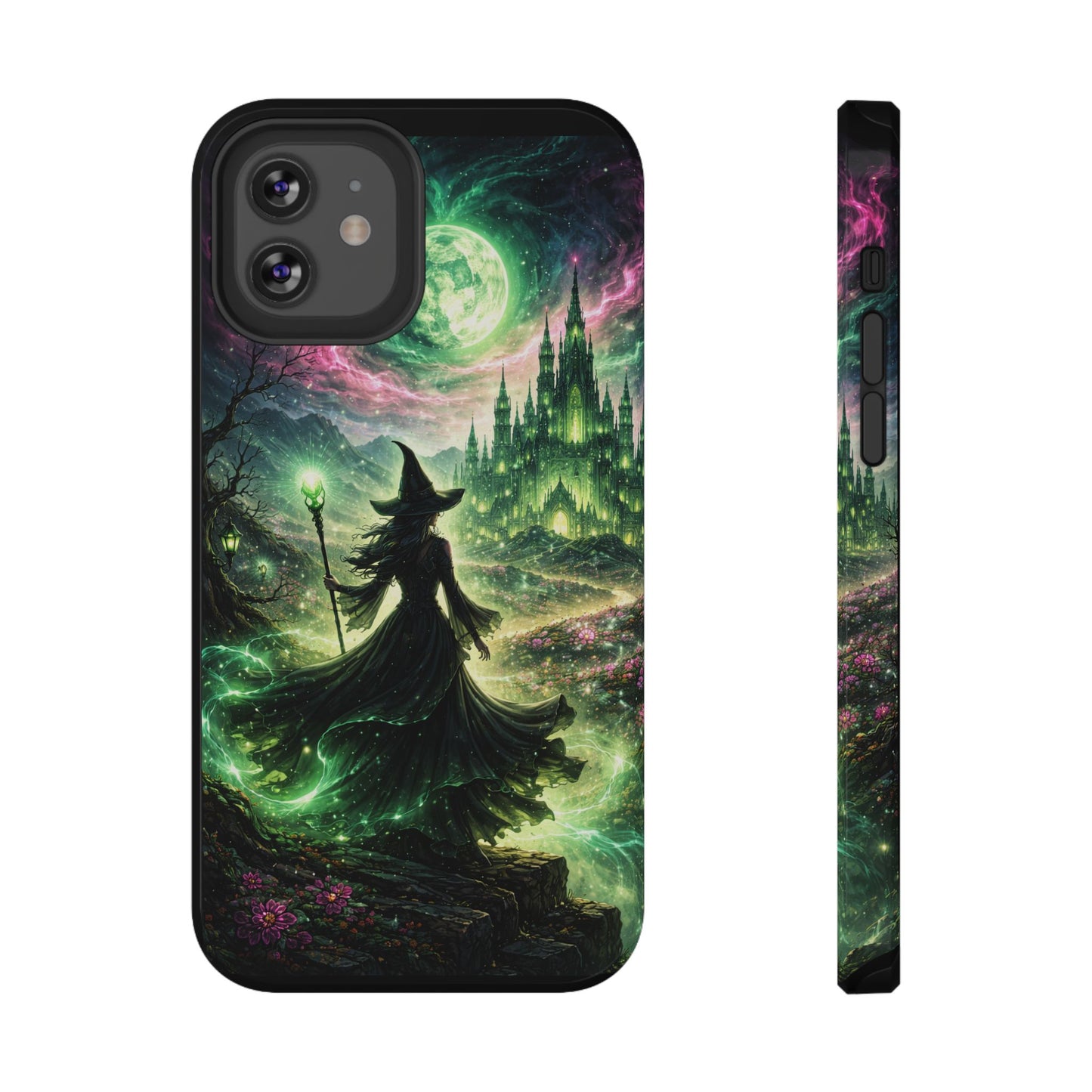 Witchy Moonlight Phone Case — Impact-Resistant Magical Witch Design