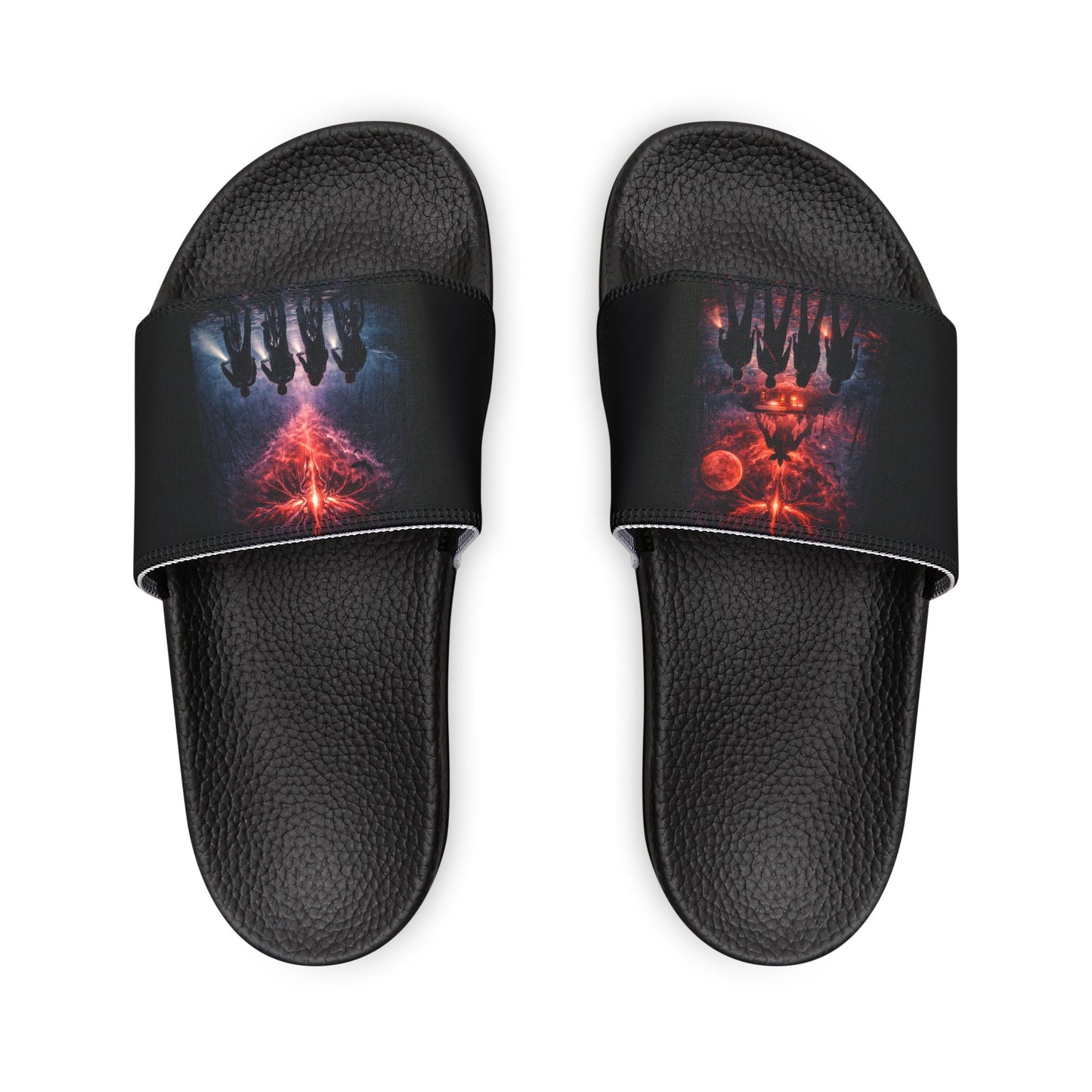 Women's Stranger Things Themed  Removable-Strap Slides
