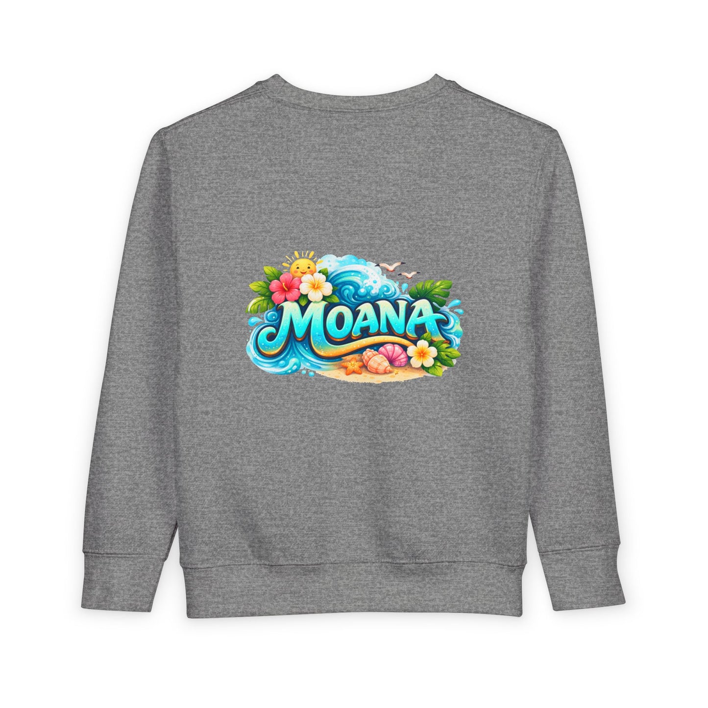 Toddler Sweatshirt — Cute Island Girl Ocean Graphic Pullover
