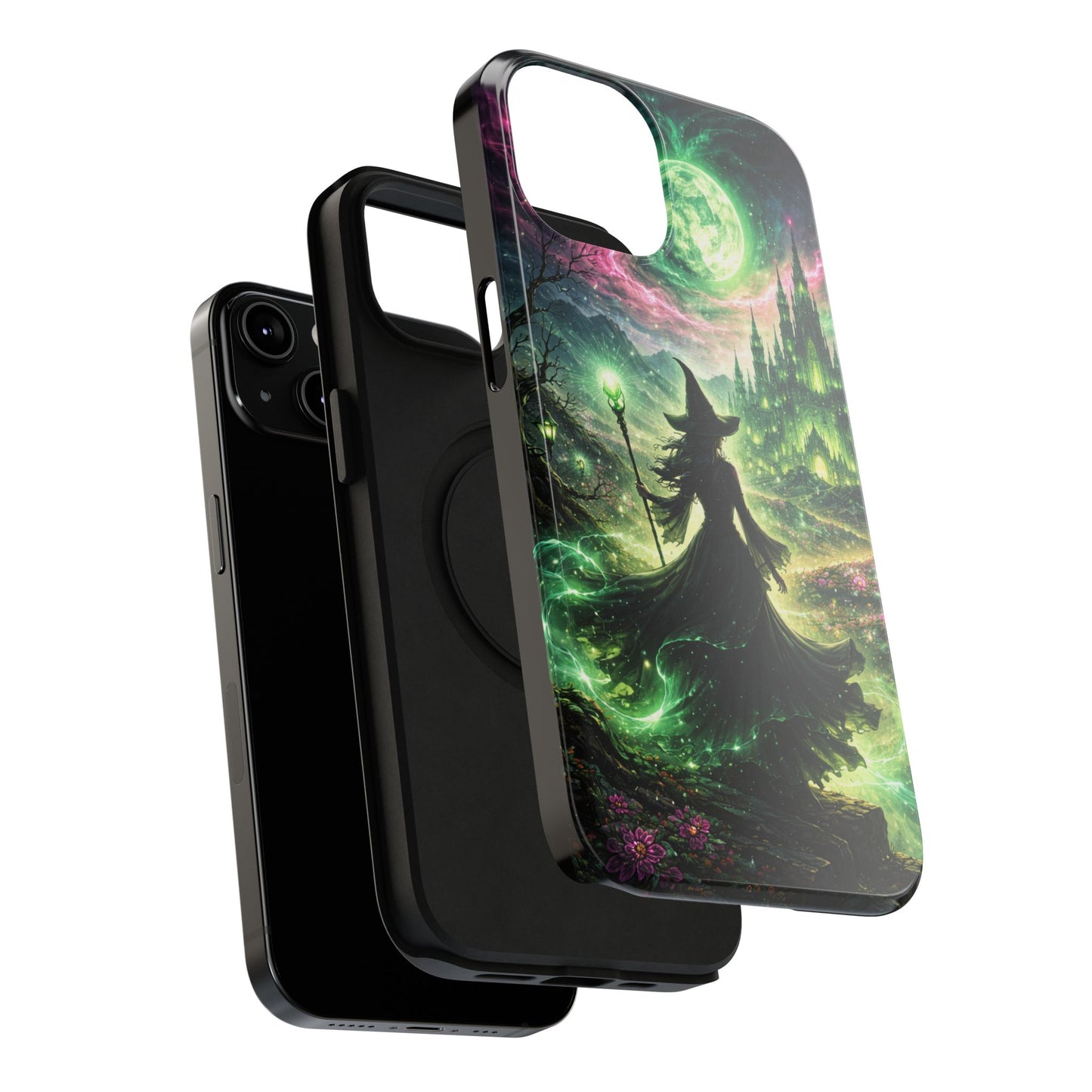 Witchy Moonlight Phone Case — Impact-Resistant Magical Witch Design