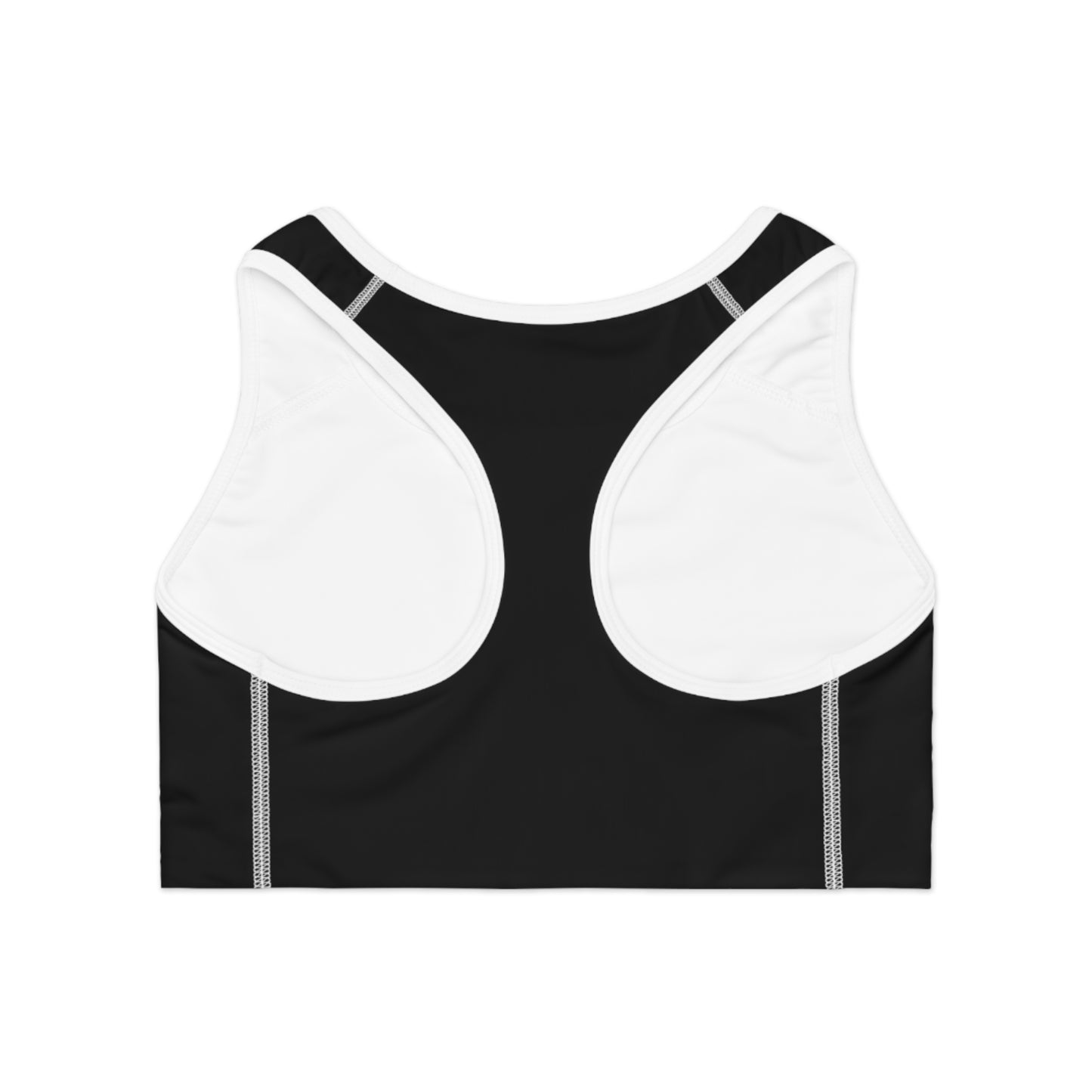 Sports Bra — "I Lift... So I Can Eat" Graphic Fitness Crop Top