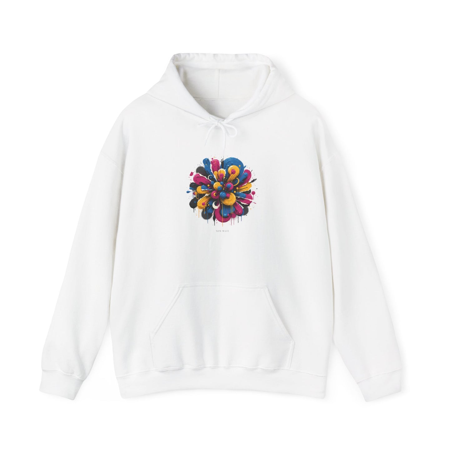 Painterly Abstract Floral Hoodie | Artsy Brushstroke Graphic