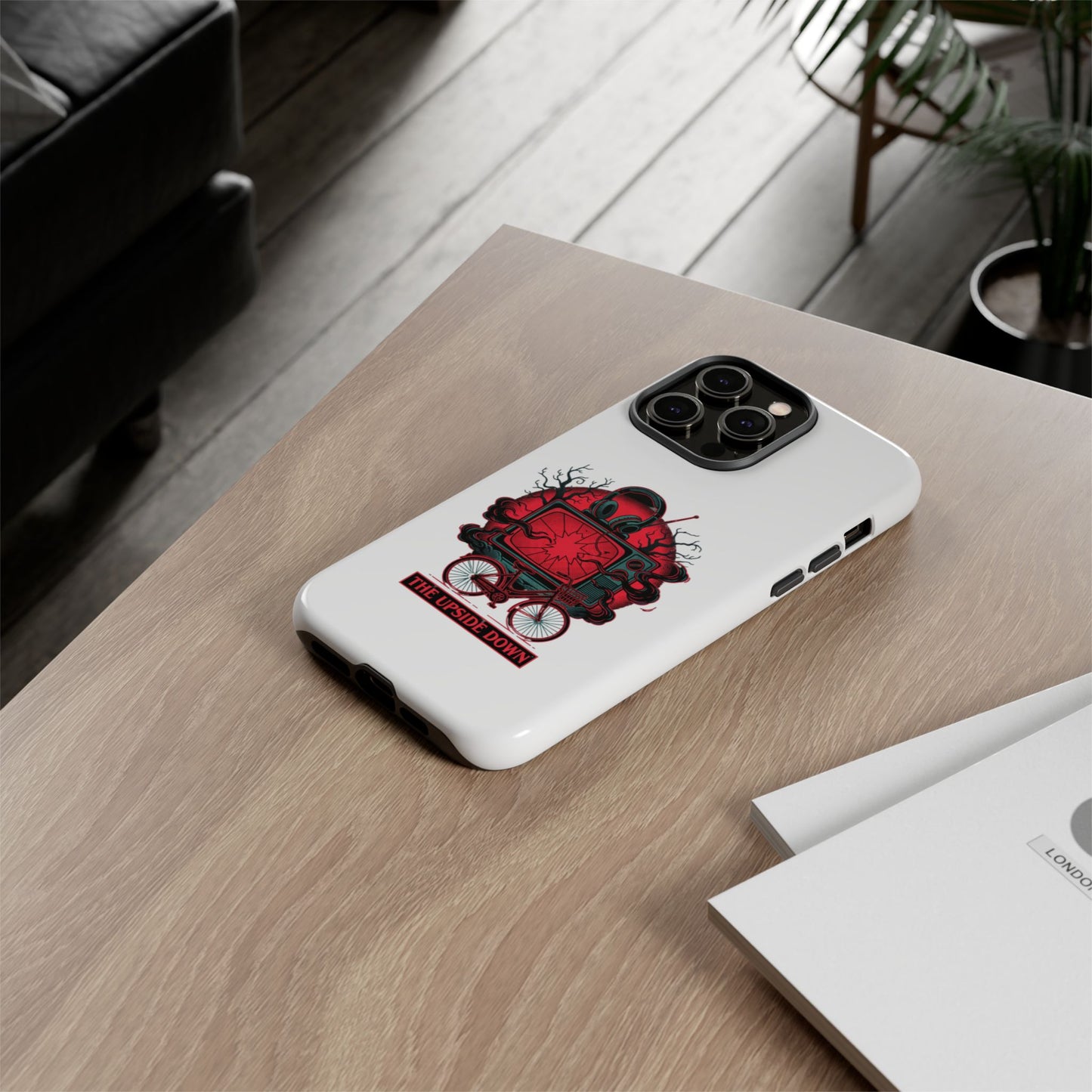Phone Case — "The Upside Down" Retro Horror Scooter TV Design