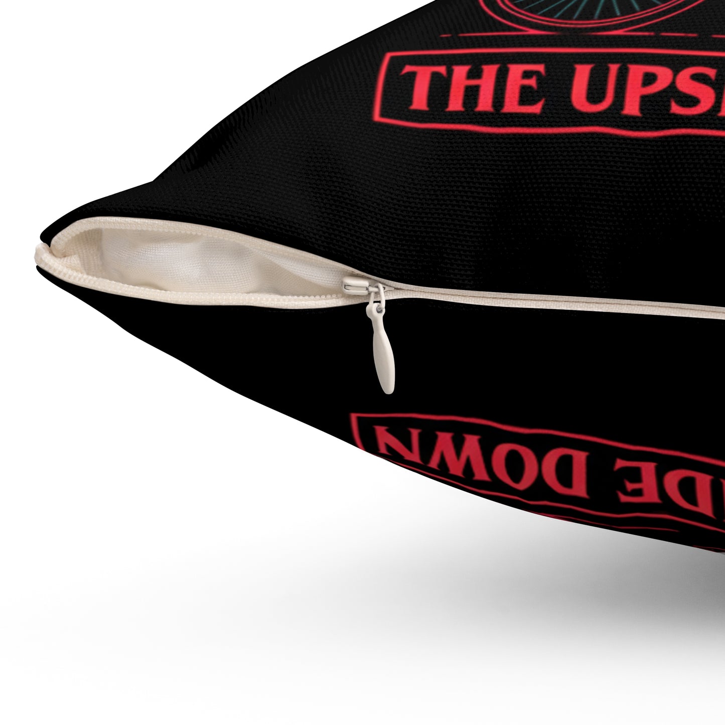 Upside Down Retro TV Pillow — Stranger-Inspired Horror Decor