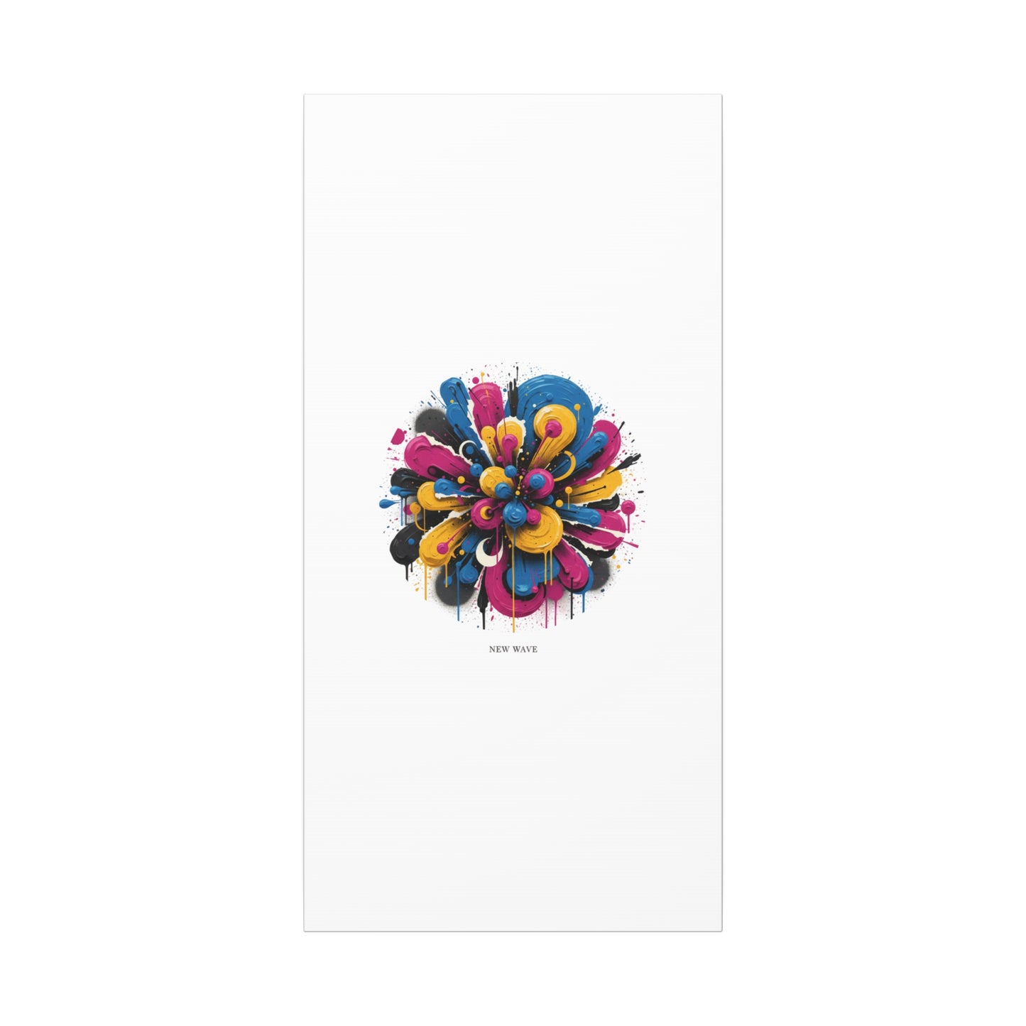Painterly Abstract Floral Canvas, Matte Stretched Wall Art | Craft Maximalism