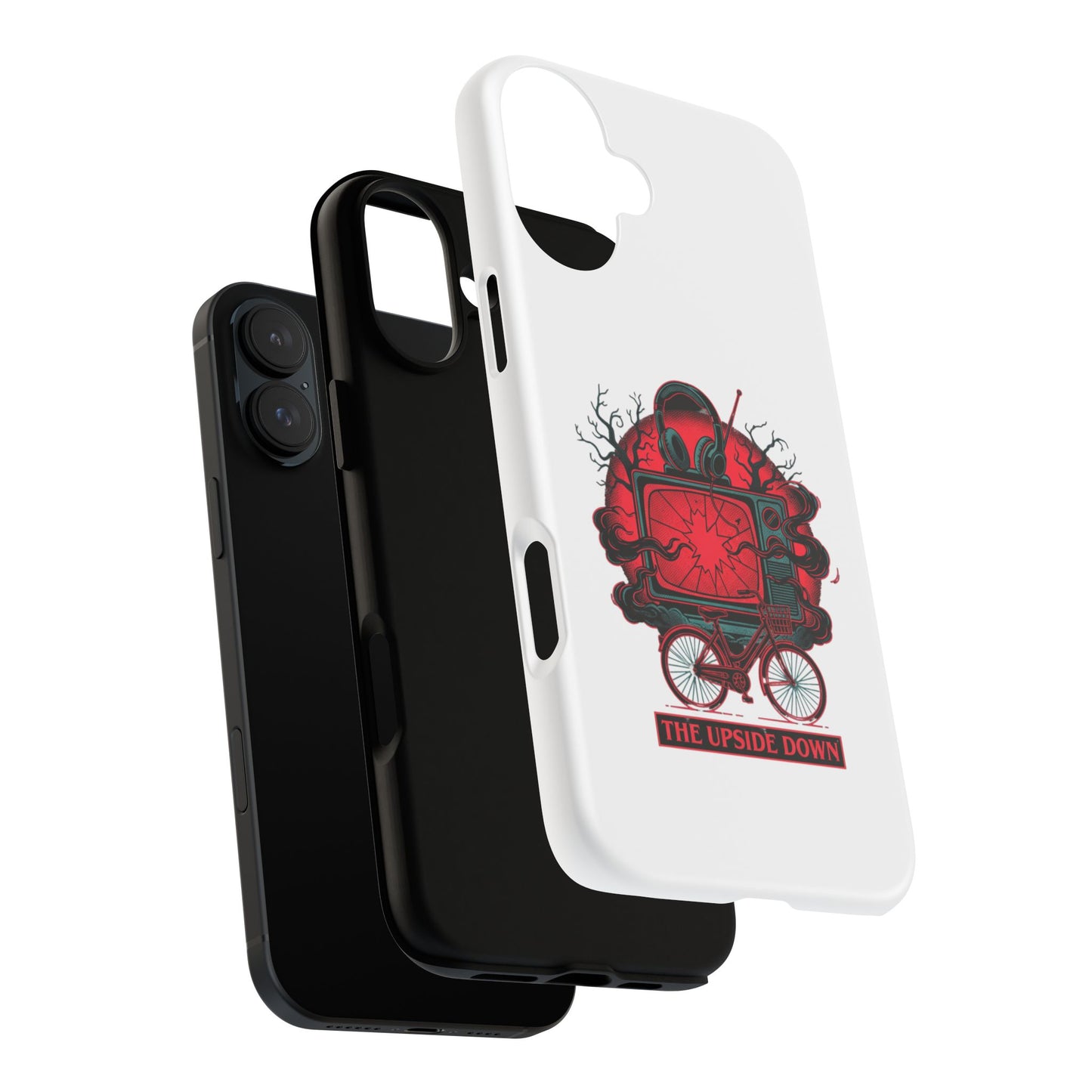 Phone Case — "The Upside Down" Retro Horror Scooter TV Design