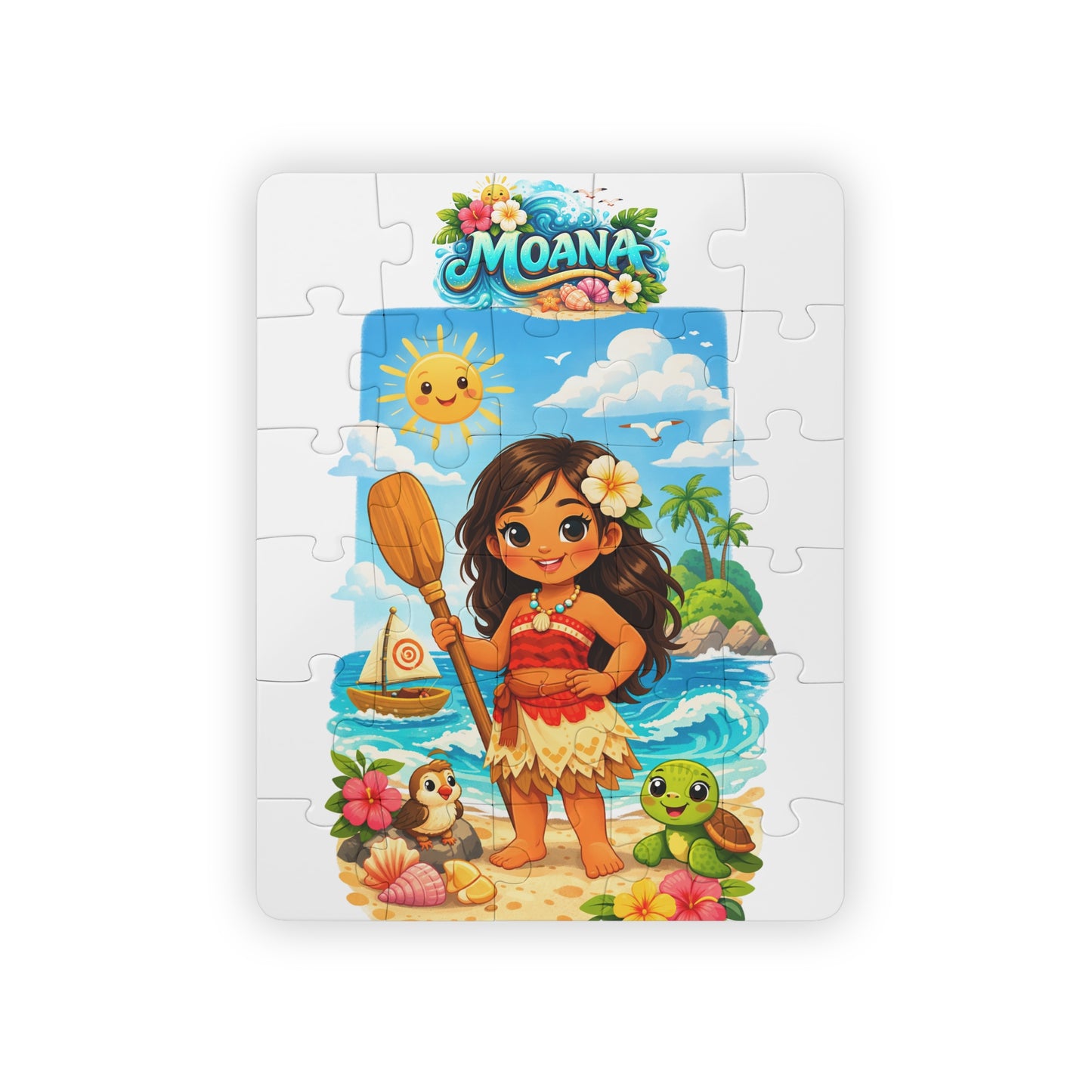 Moana Kids 30-Piece Jigsaw Puzzle — Cute Ocean Adventure Puzzle for Toddlers & Preschoolers