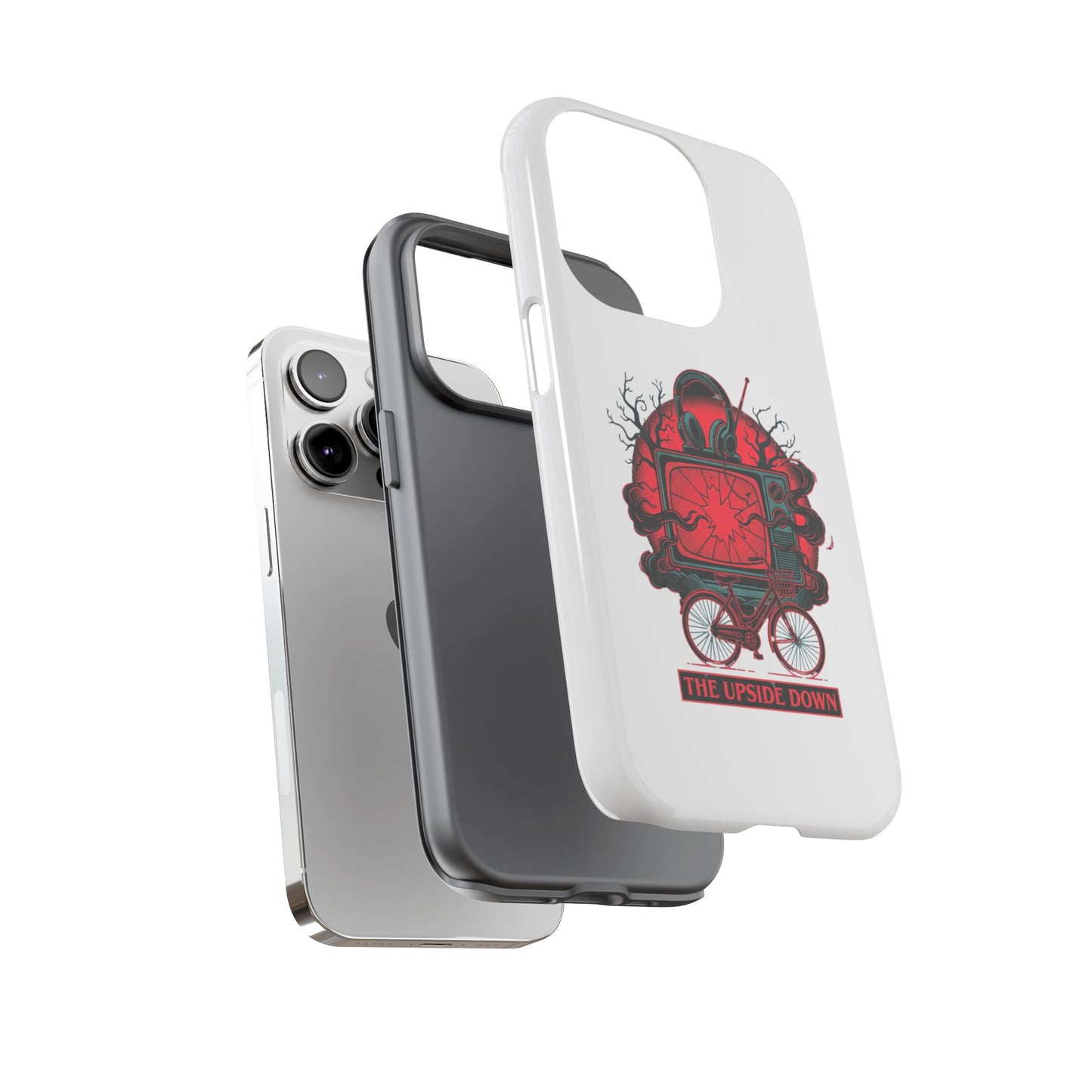 Phone Case — "The Upside Down" Retro Horror Scooter TV Design