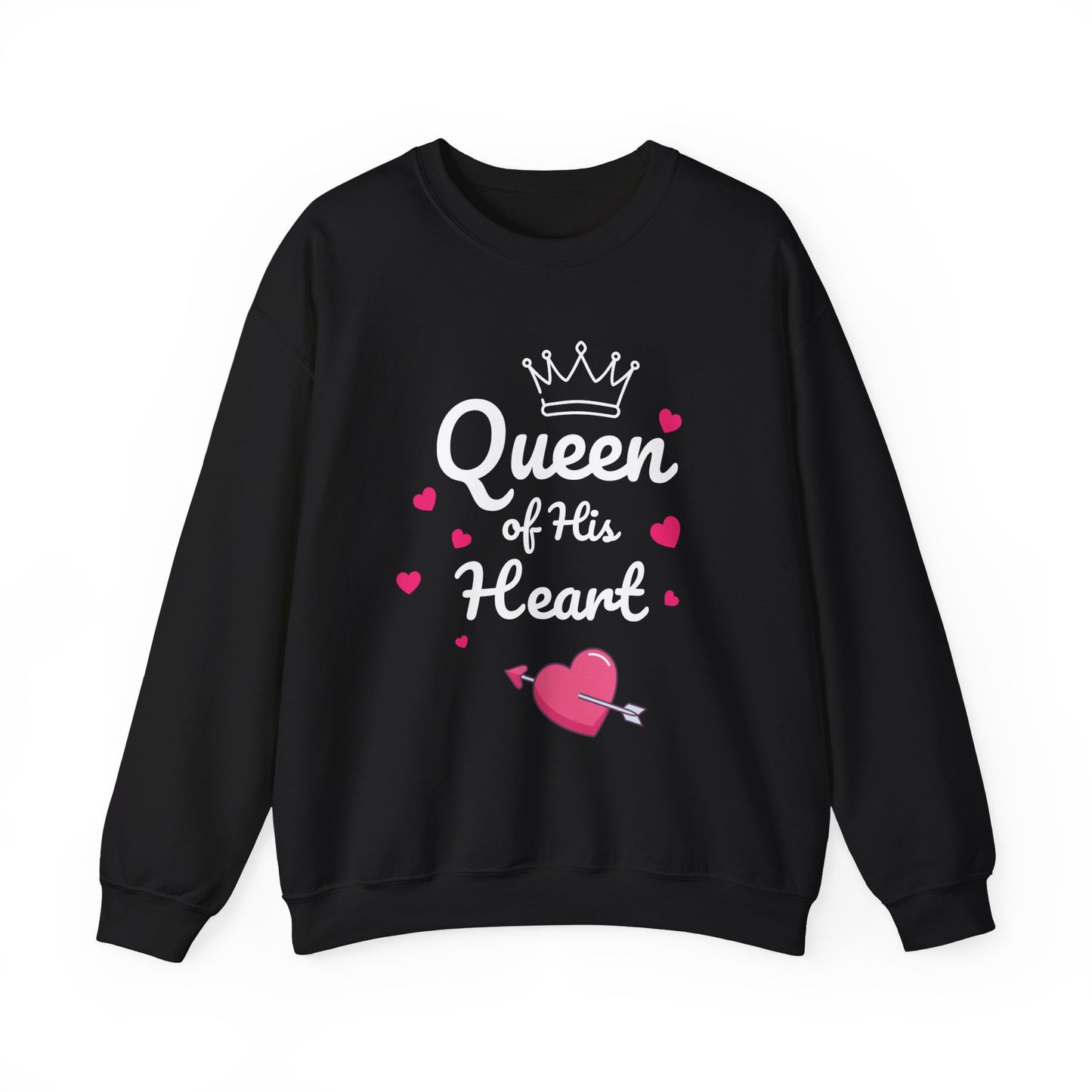 Queen f His Heart Valentines Day- Crewneck Sweatshirt