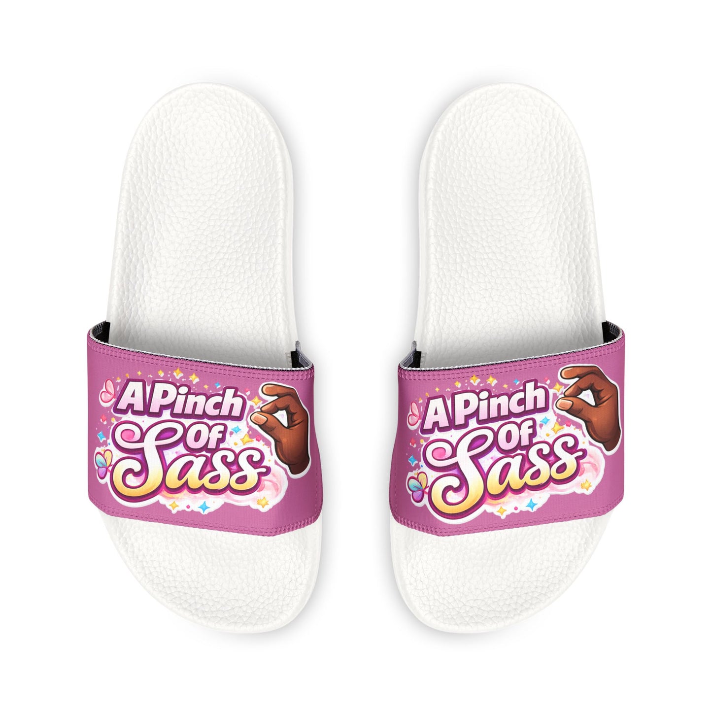 Women's Slide Sandals — "Just a Pinch of Magic" Removable-Strap Slides