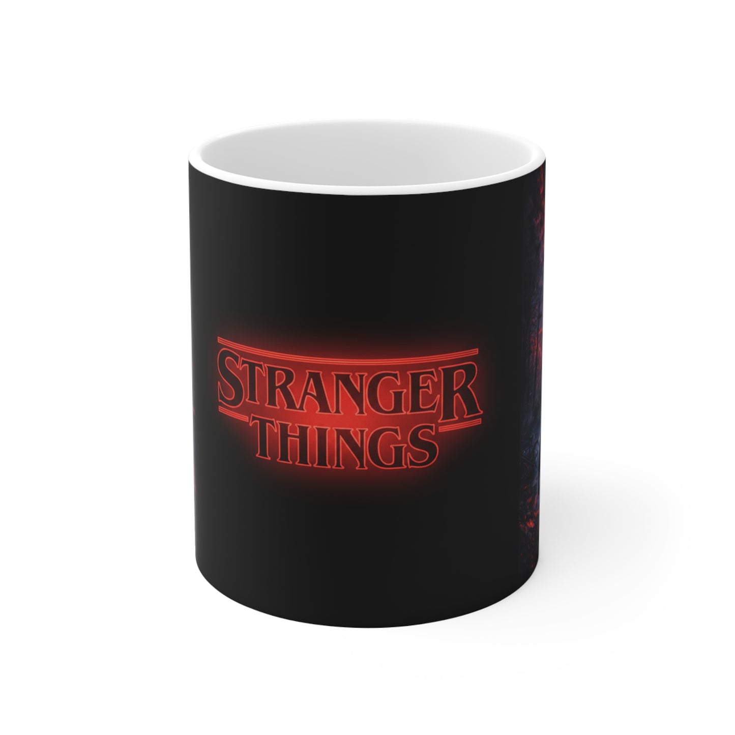 Stranger Things Logo 11oz Coffee Mug — Retro Netflix Horror Fan Gift