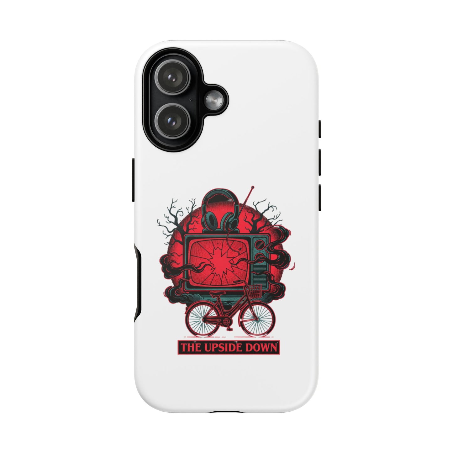 Phone Case — "The Upside Down" Retro Horror Scooter TV Design
