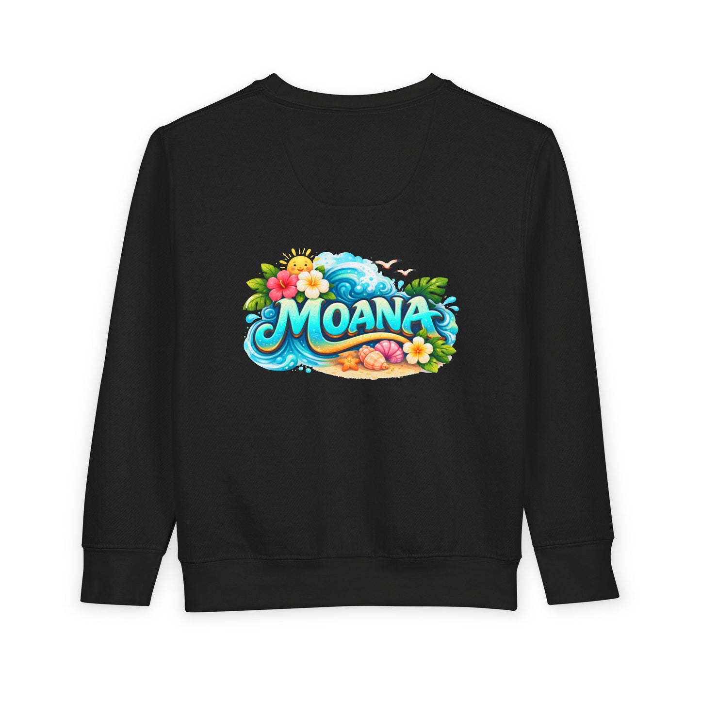 Toddler Sweatshirt — Cute Island Girl Ocean Graphic Pullover