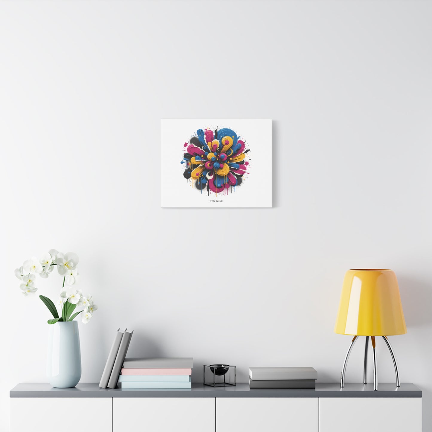Painterly Abstract Floral Canvas, Matte Stretched Wall Art | Craft Maximalism