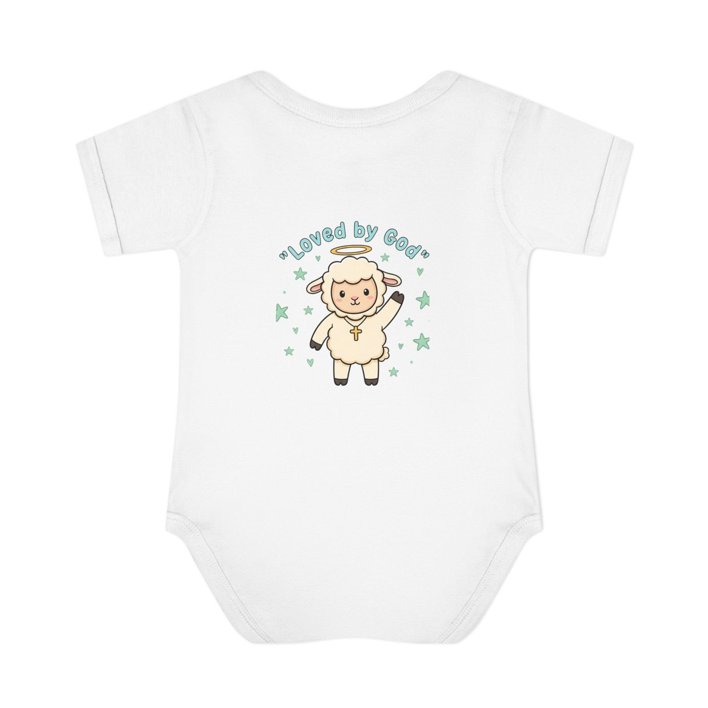 Loved by God Lamb Infant Bodysuit