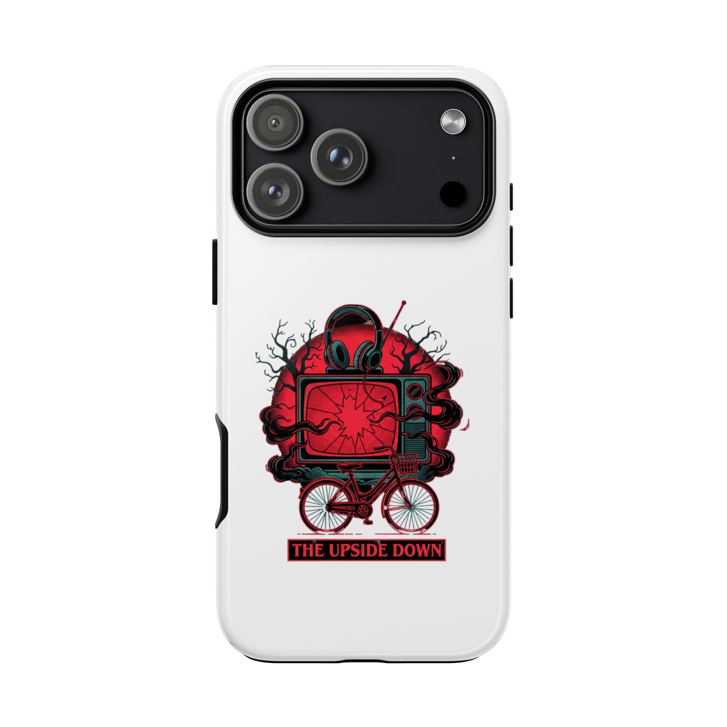 Phone Case — "The Upside Down" Retro Horror Scooter TV Design