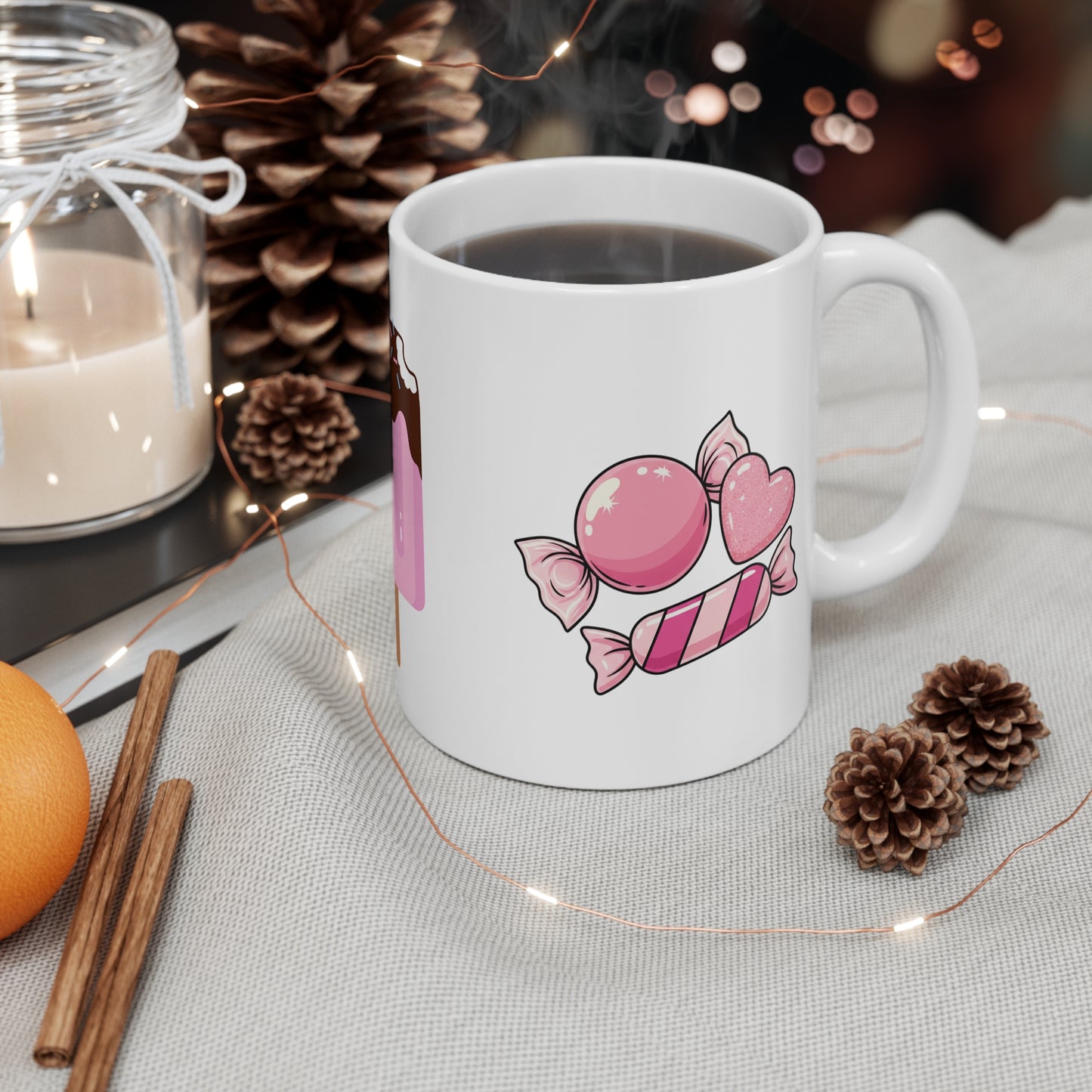 Dessert Lover Ceramic Mug — Cute Ice Cream, Cake & Pastry Coffee Cup (11oz)