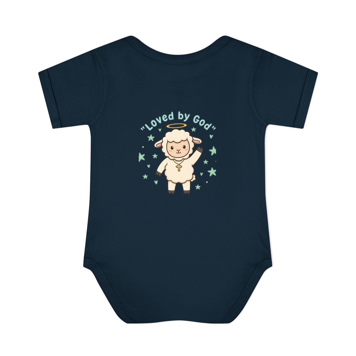 Loved by God Lamb Infant Bodysuit