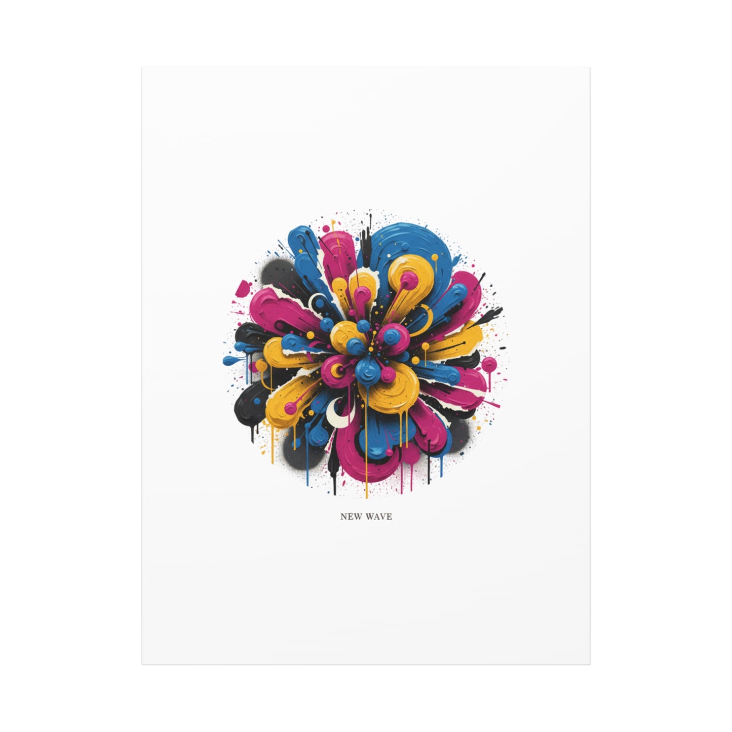 Painterly Abstract Floral Canvas, Matte Stretched Wall Art | Craft Maximalism