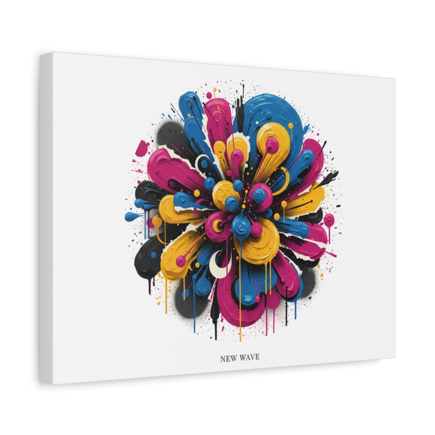 Painterly Abstract Floral Canvas, Matte Stretched Wall Art | Craft Maximalism
