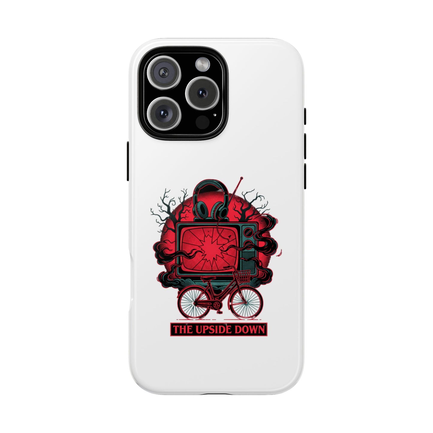 Phone Case — "The Upside Down" Retro Horror Scooter TV Design