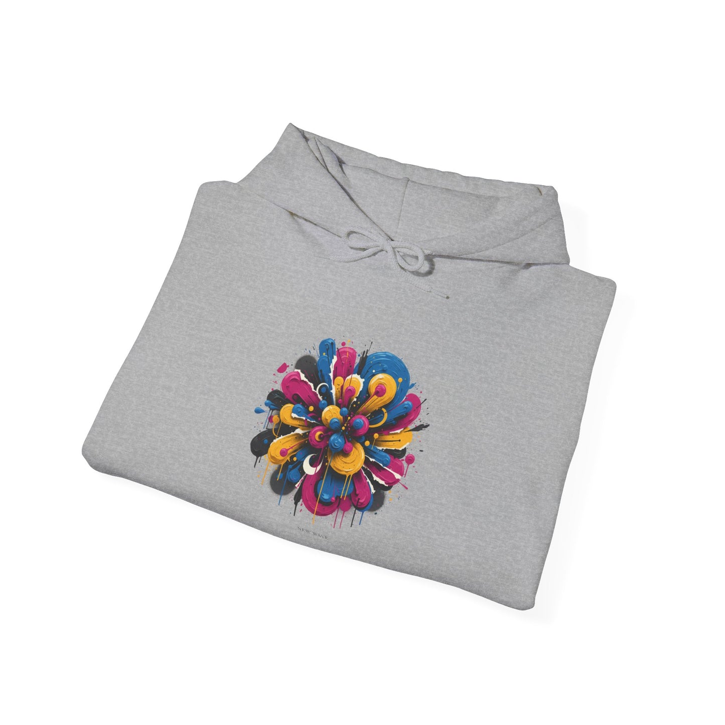 Painterly Abstract Floral Hoodie | Artsy Brushstroke Graphic