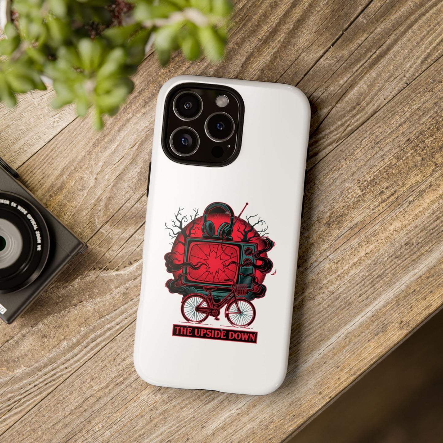 Phone Case — "The Upside Down" Retro Horror Scooter TV Design